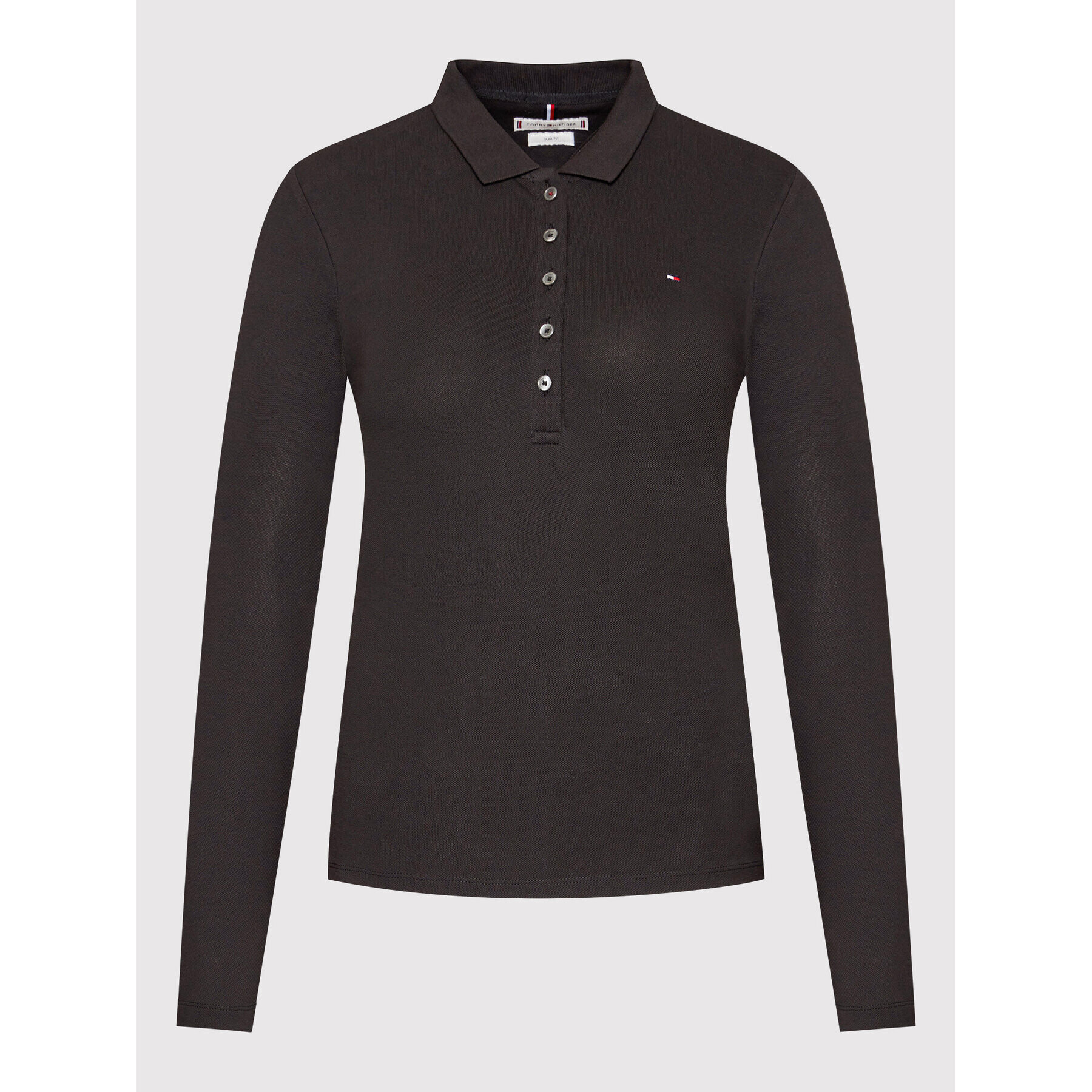 Tommy Hilfiger Polokošeľa WW0WW28536 Čierna Slim Fit - Pepit.sk