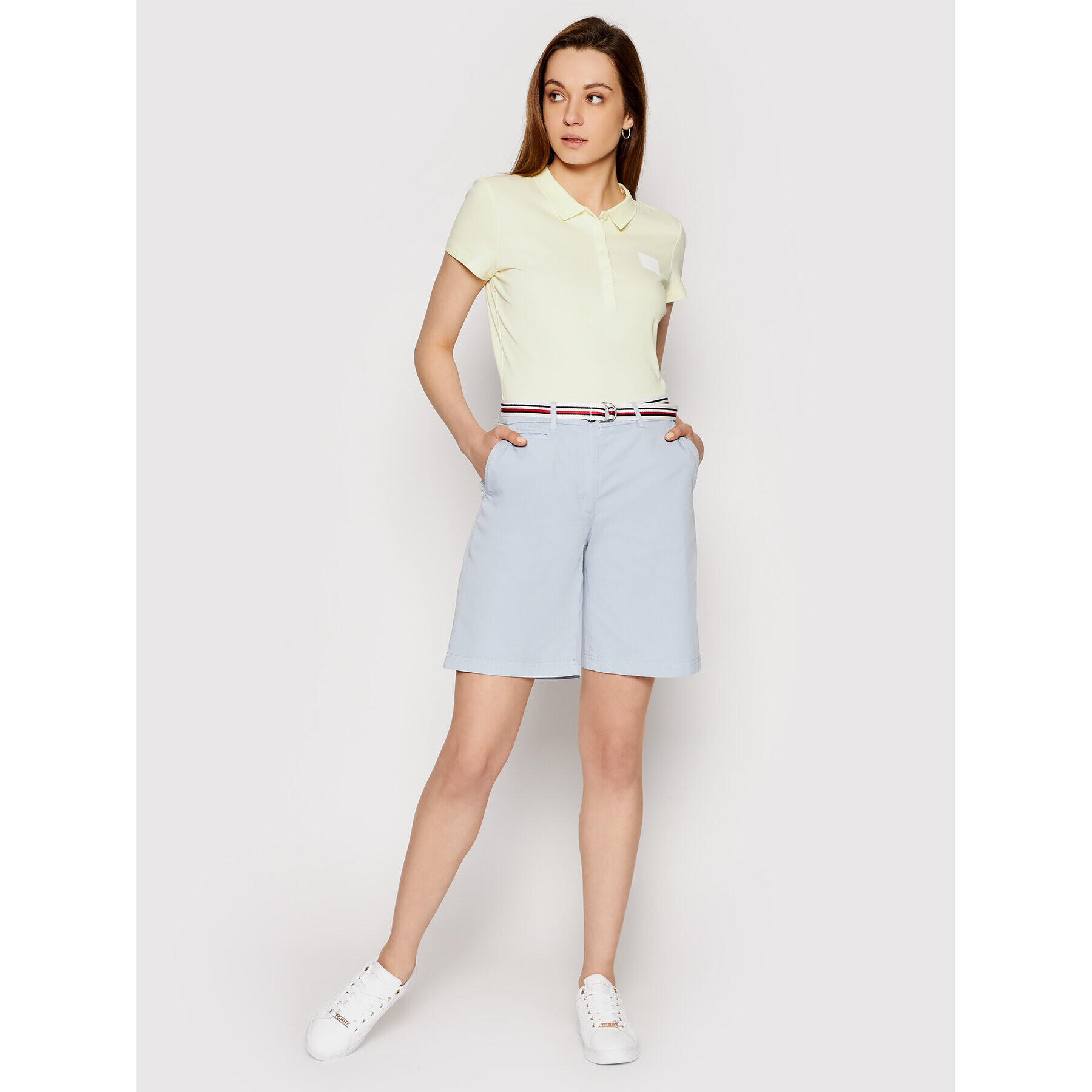 Tommy Hilfiger Polokošeľa WW0WW32606 Žltá Slim Fit - Pepit.sk