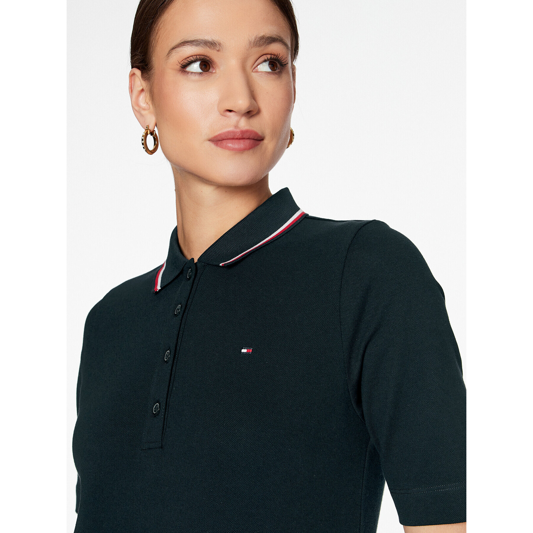 Tommy Hilfiger Polokošeľa WW0WW37821 Tmavomodrá Regular Fit - Pepit.sk