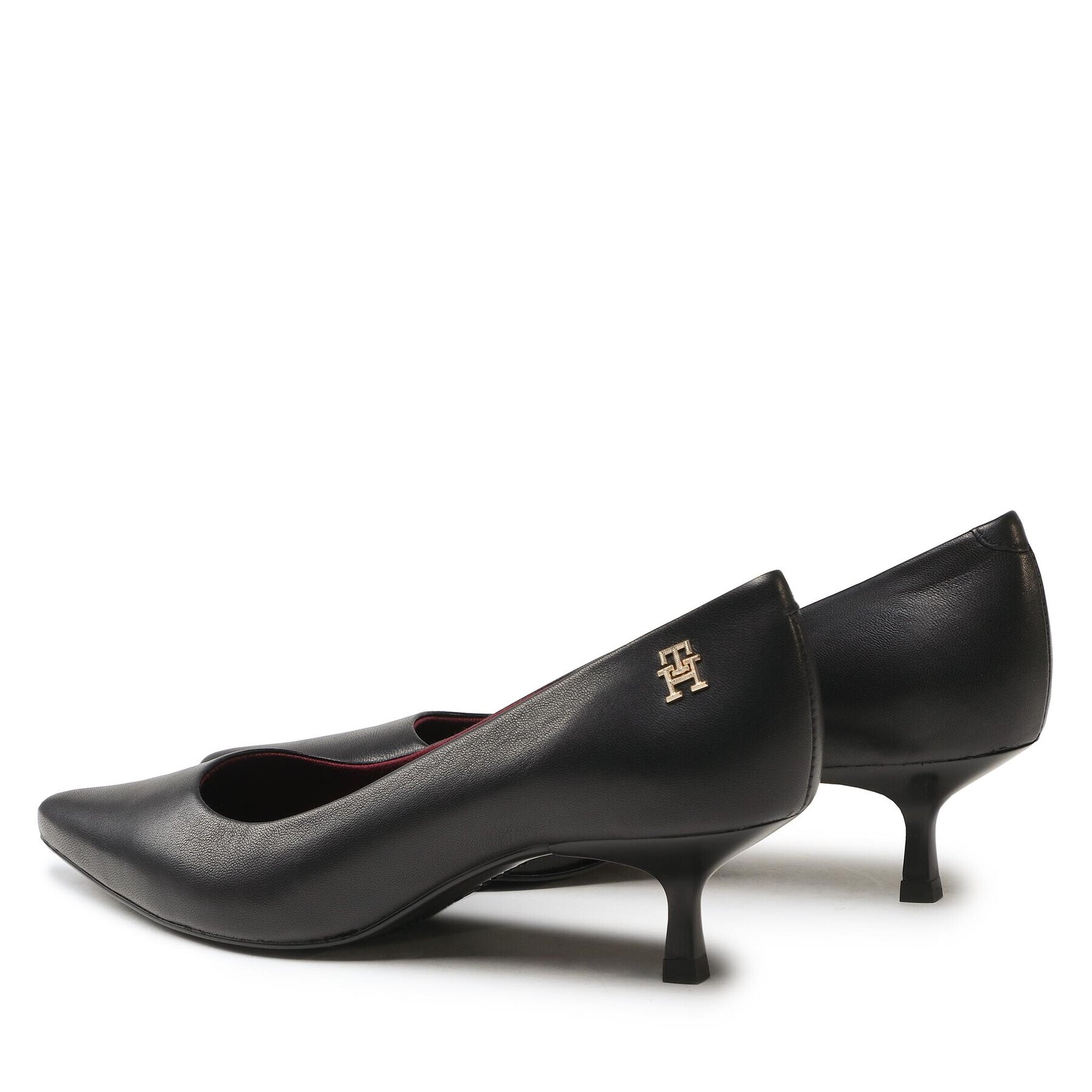 Tommy Hilfiger Poltopánky Pointy Kitten Heel Pump FW0FW07524 Čierna - Pepit.sk