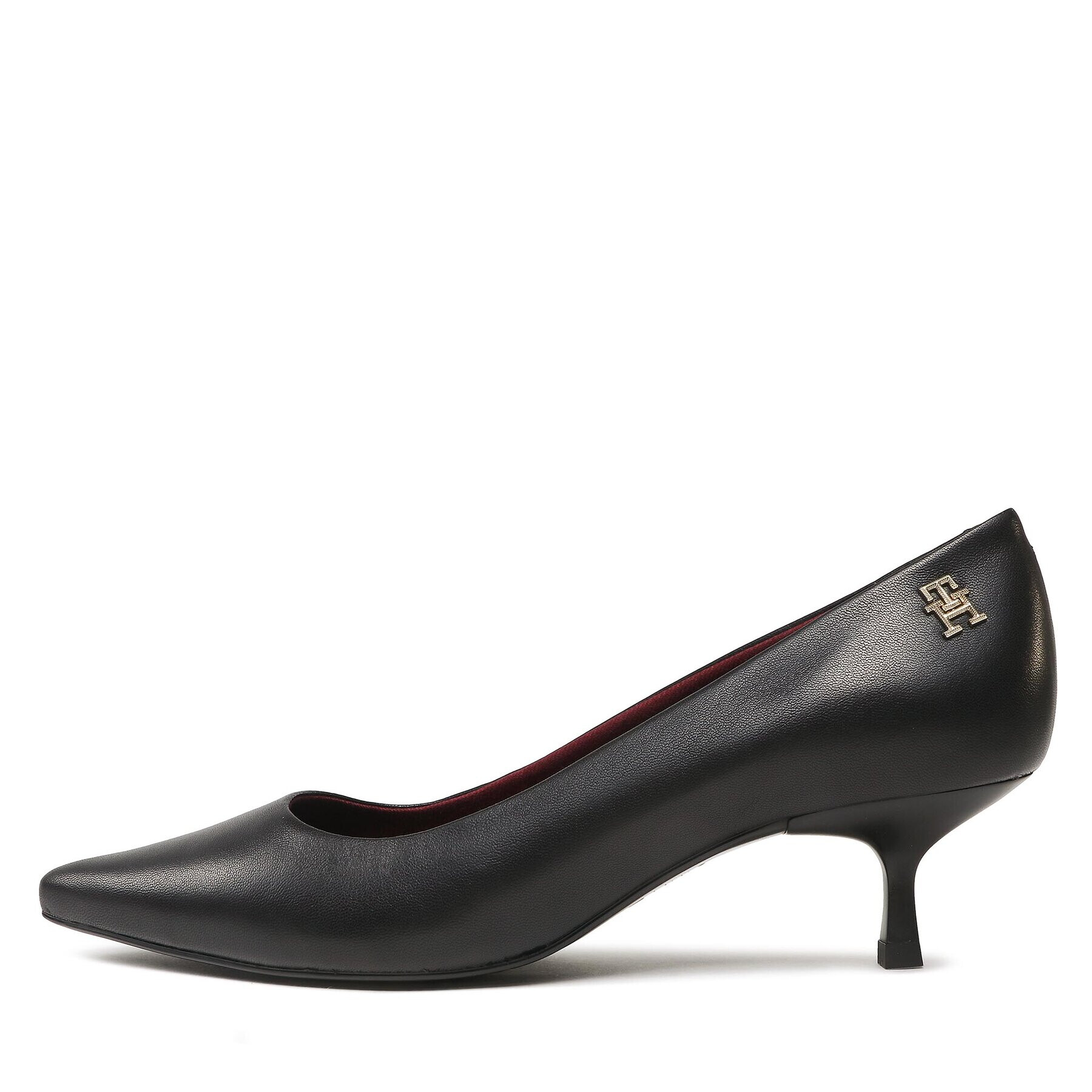 Tommy Hilfiger Poltopánky Pointy Kitten Heel Pump FW0FW07524 Čierna - Pepit.sk