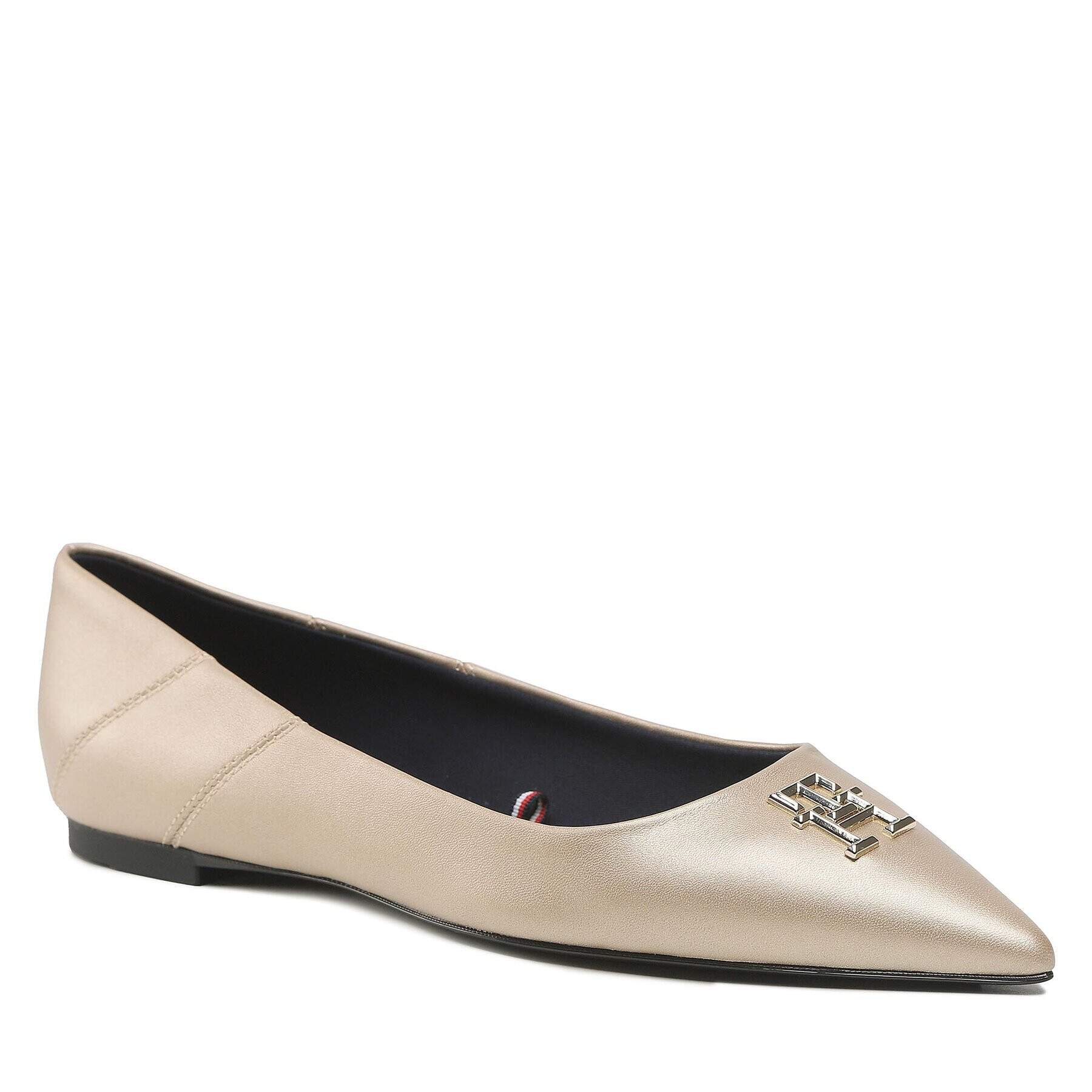 Tommy Hilfiger Poltopánky Ponity Chic Ballerina Gold FW0FW07047 Zlatá - Pepit.sk