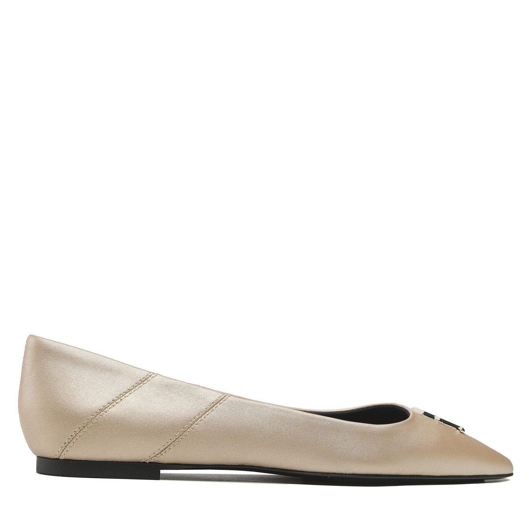 Tommy Hilfiger Poltopánky Ponity Chic Ballerina Gold FW0FW07047 Zlatá - Pepit.sk