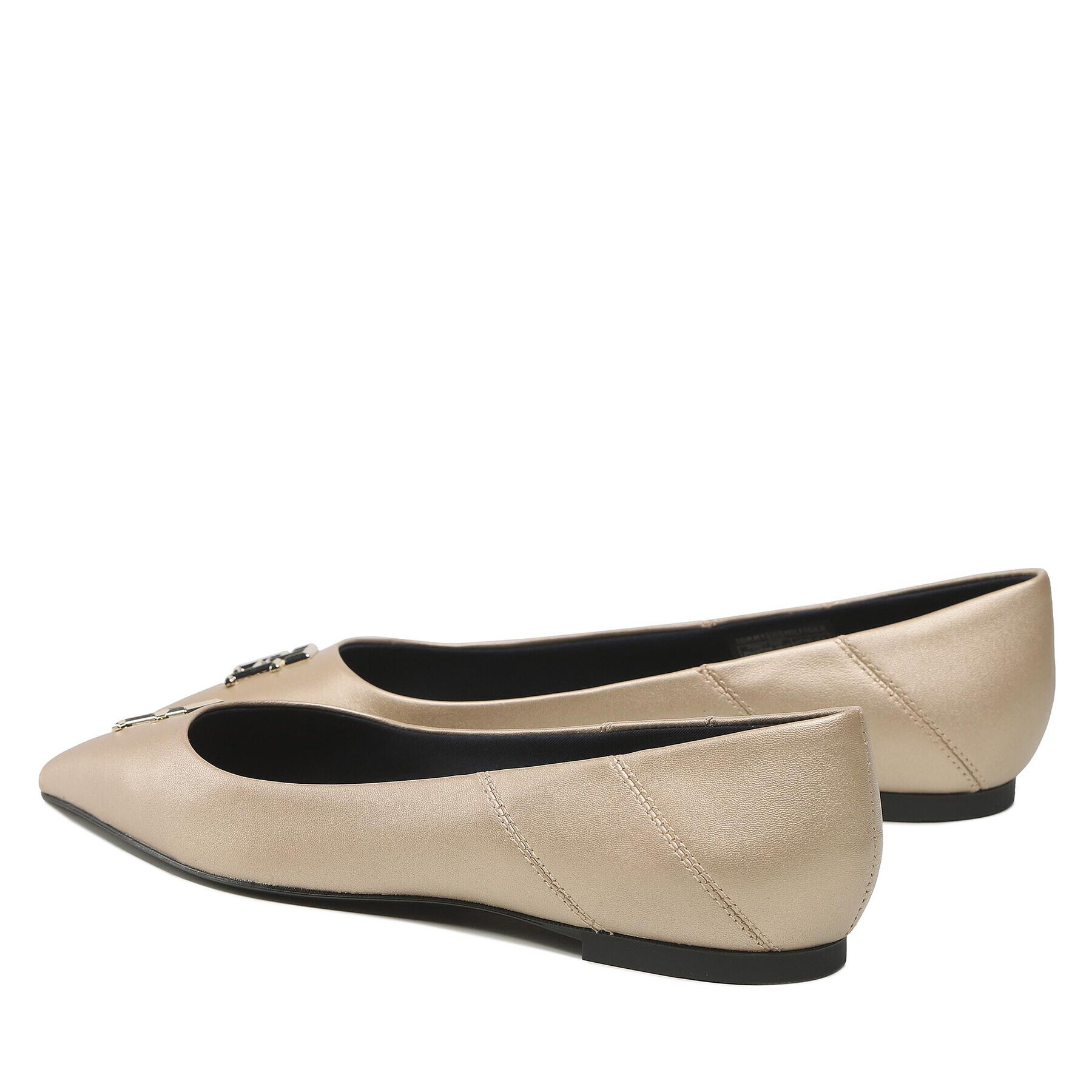 Tommy Hilfiger Poltopánky Ponity Chic Ballerina Gold FW0FW07047 Zlatá - Pepit.sk