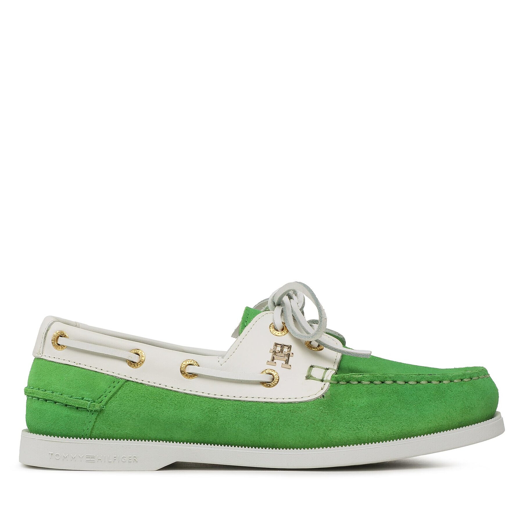 Tommy Hilfiger Poltopánky Th Boat Shoe FW0FW07066 Zelená - Pepit.sk