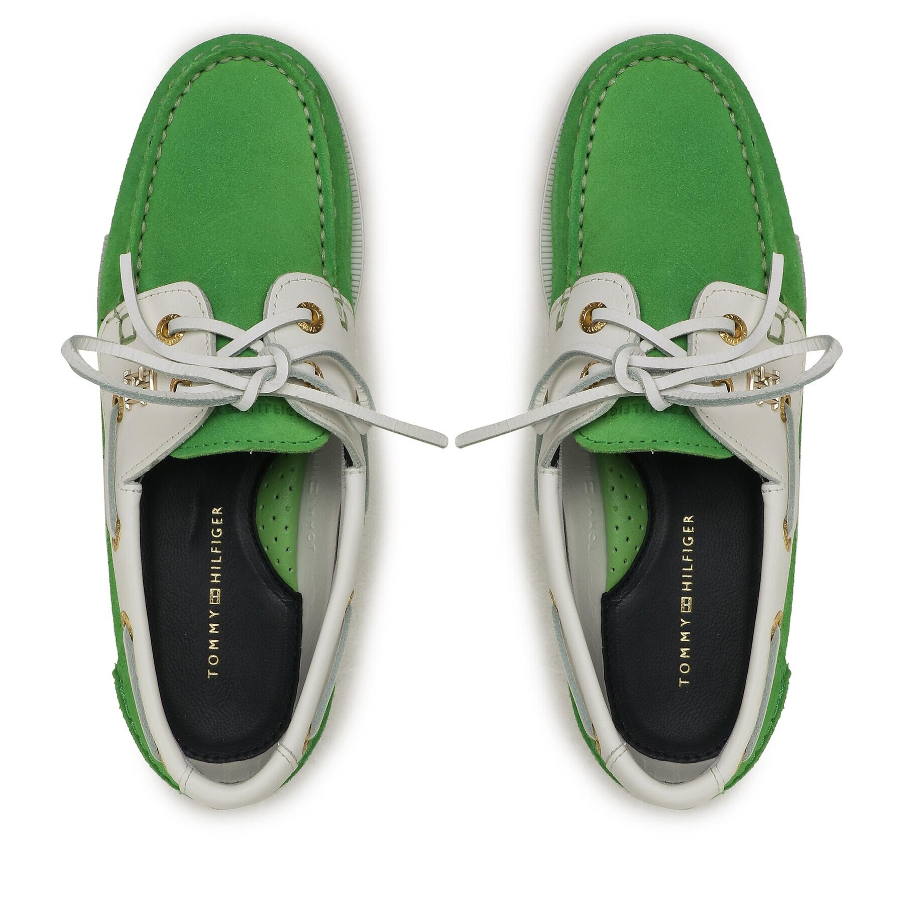 Tommy Hilfiger Poltopánky Th Boat Shoe FW0FW07066 Zelená - Pepit.sk