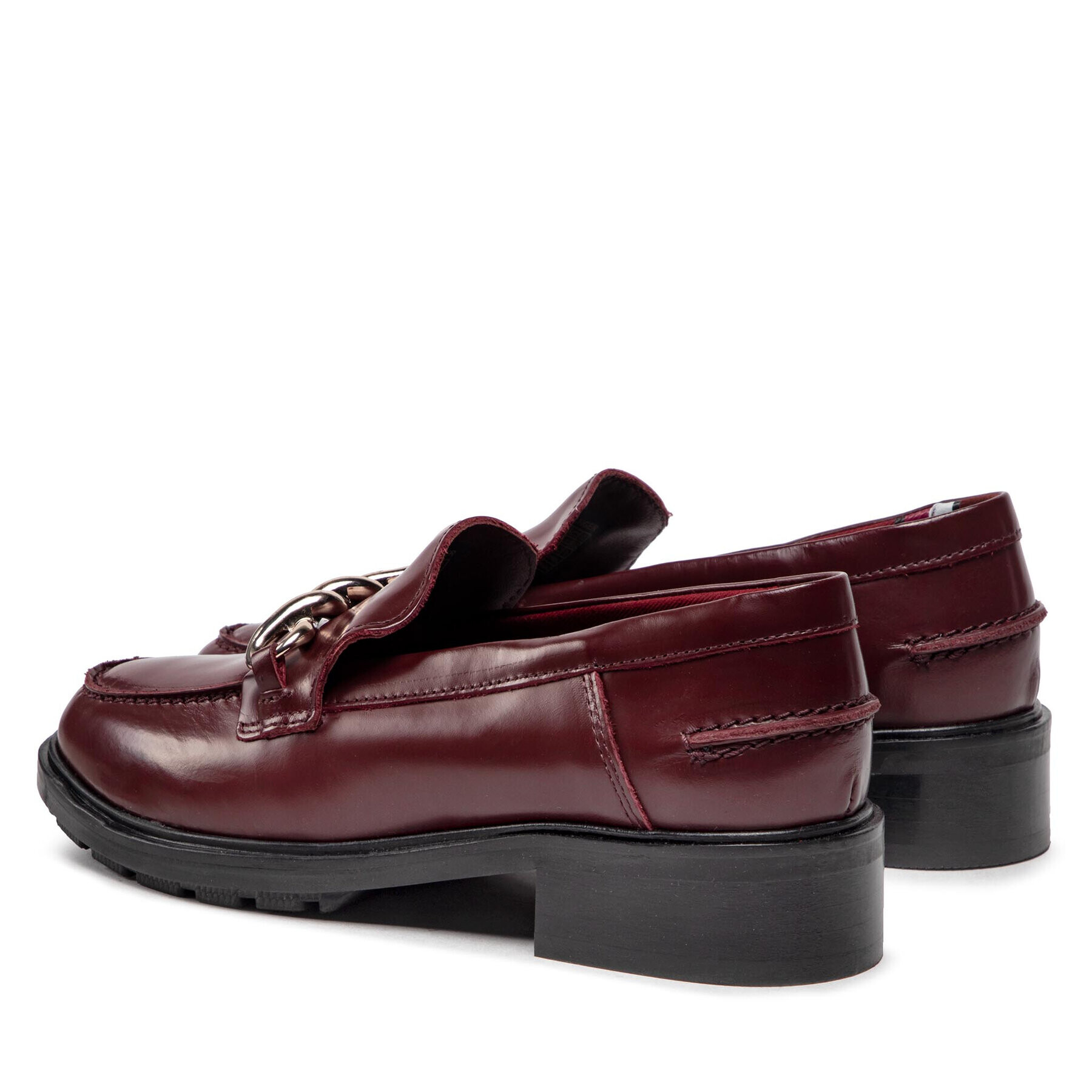 Tommy Hilfiger Poltopánky Tommy Twist Mocassin FW0FW06693 Bordová - Pepit.sk