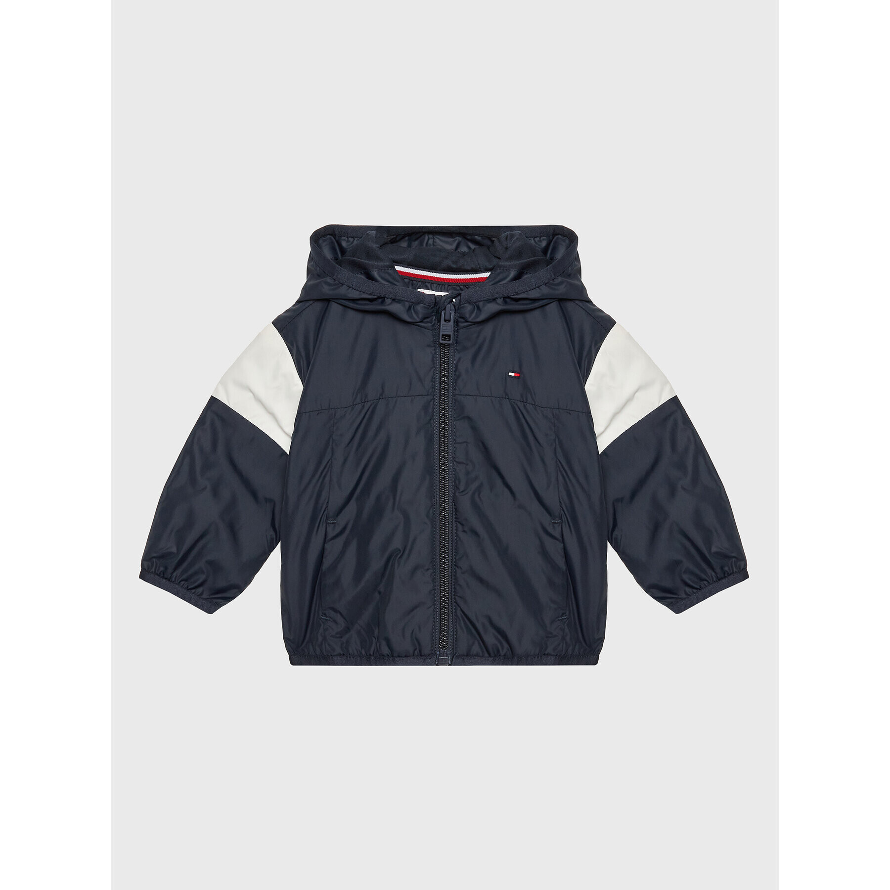 Tommy Hilfiger Prechodná bunda Baby Colorblock KN0KN01577 Tmavomodrá Regular Fit - Pepit.sk