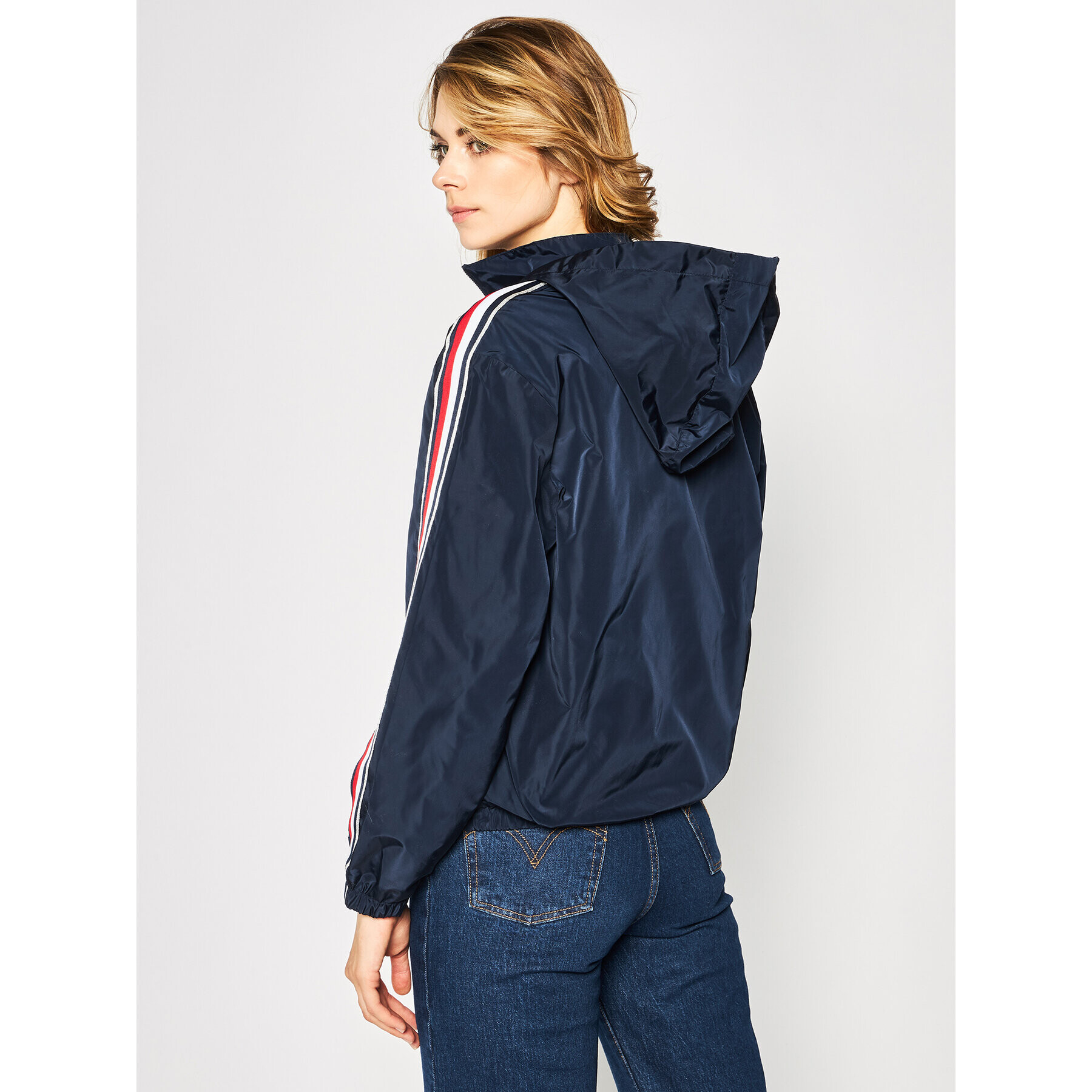 Tommy Hilfiger Prechodná bunda Cory Packable Windbreaker WW0WW27870 Tmavomodrá Regular Fit - Pepit.sk