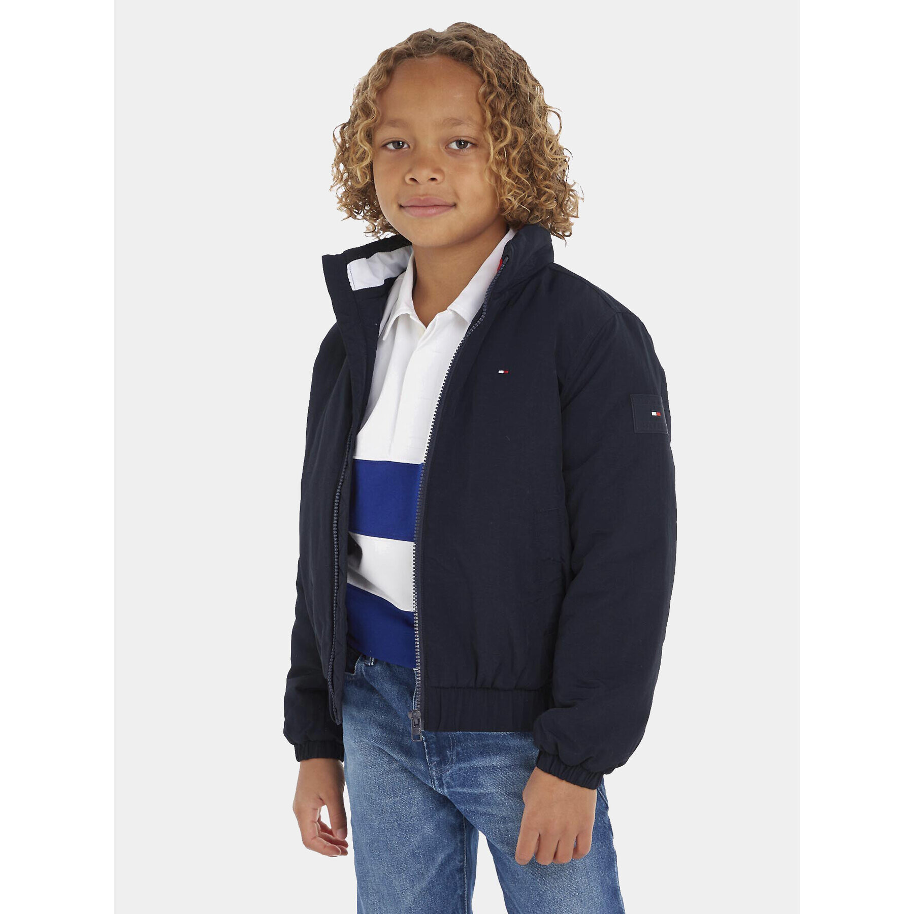 Tommy Hilfiger Prechodná bunda Essential KB0KB08337 M Tmavomodrá Regular Fit - Pepit.sk