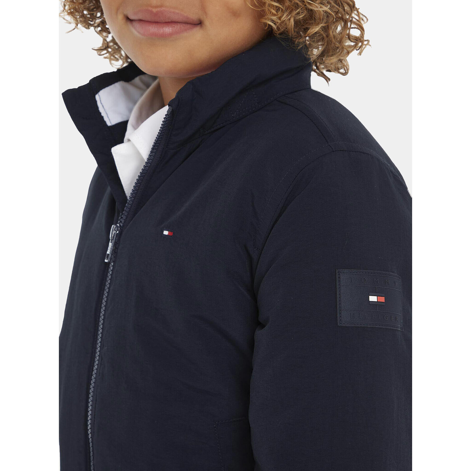 Tommy Hilfiger Prechodná bunda Essential KB0KB08337 M Tmavomodrá Regular Fit - Pepit.sk