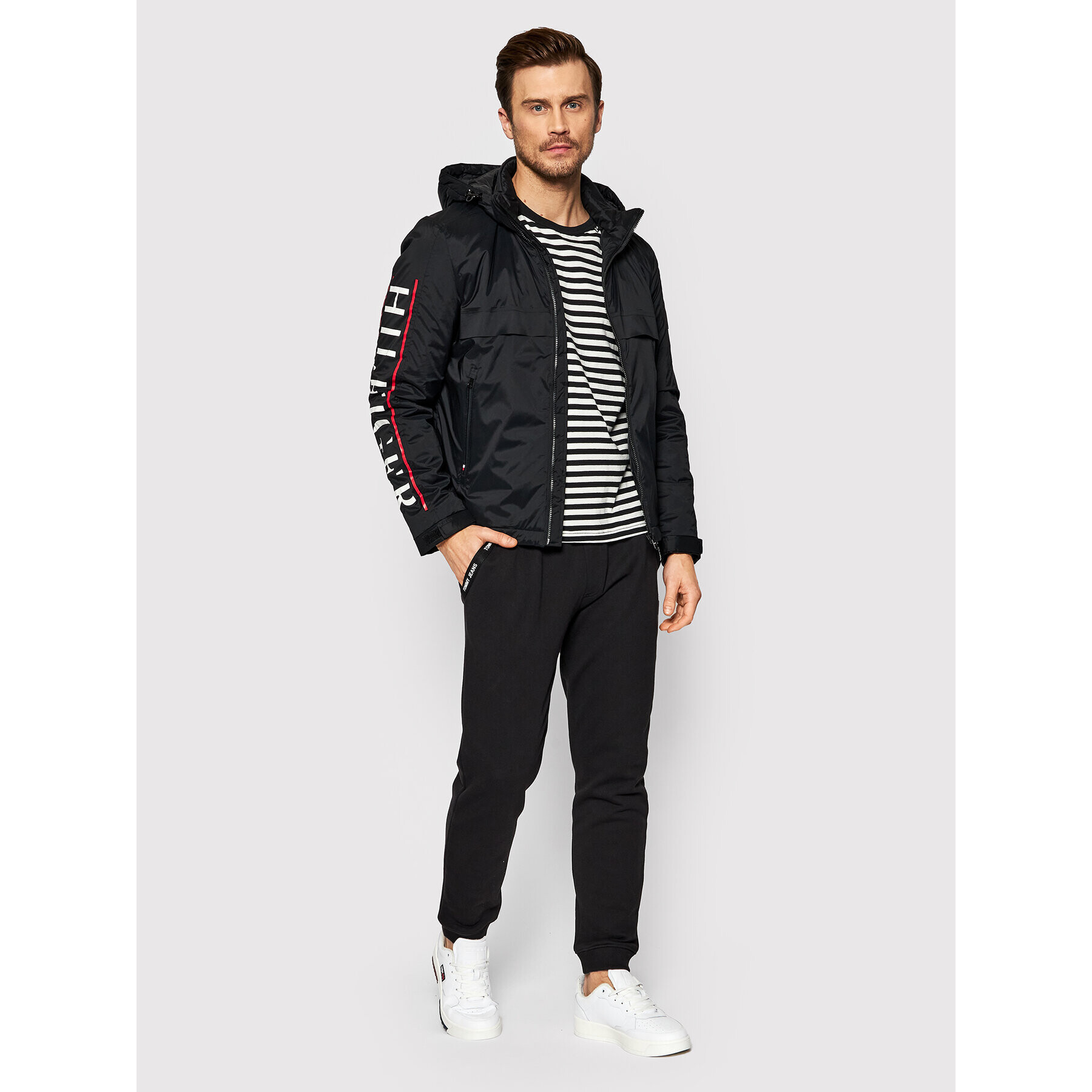 Tommy Hilfiger Prechodná bunda Removable MW0MW22484 Čierna Regular Fit - Pepit.sk