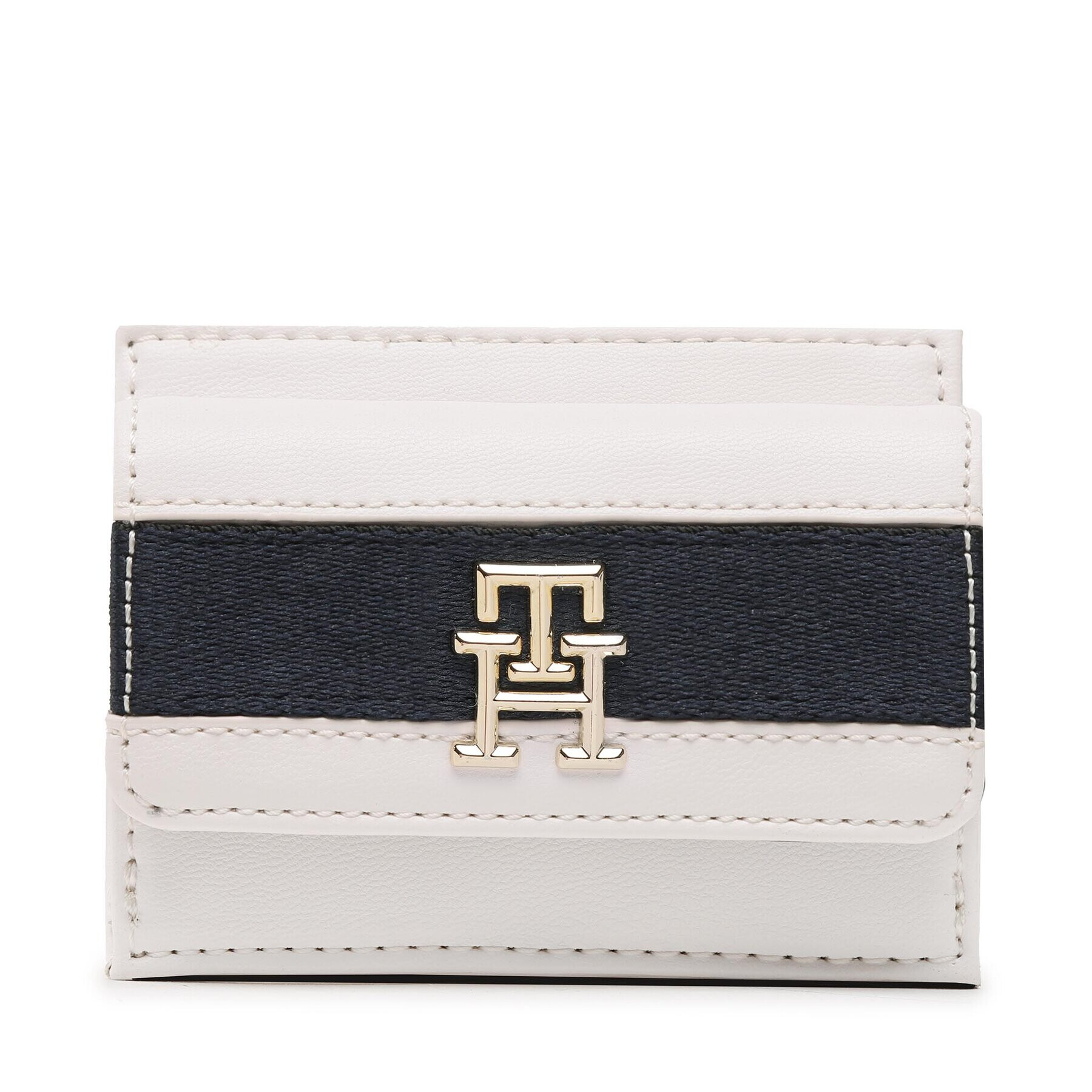 Tommy Hilfiger Puzdro na kreditné karty Iconic Tommy Cc Holder Stripe AW0AW14641 Biela - Pepit.sk