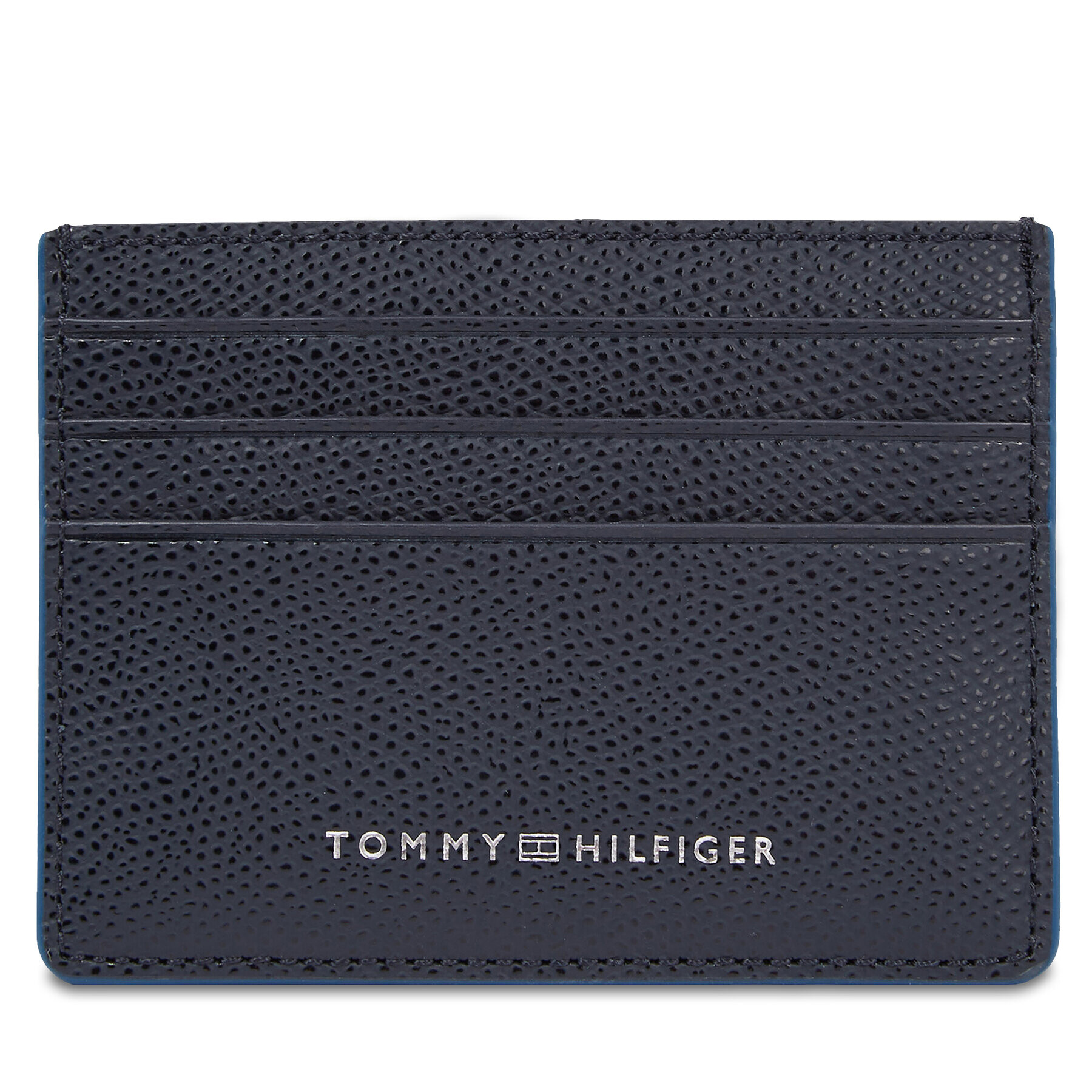 Tommy Hilfiger Puzdro na kreditné karty Th Struc Leather Cc Holder AM0AM11606 Tmavomodrá - Pepit.sk