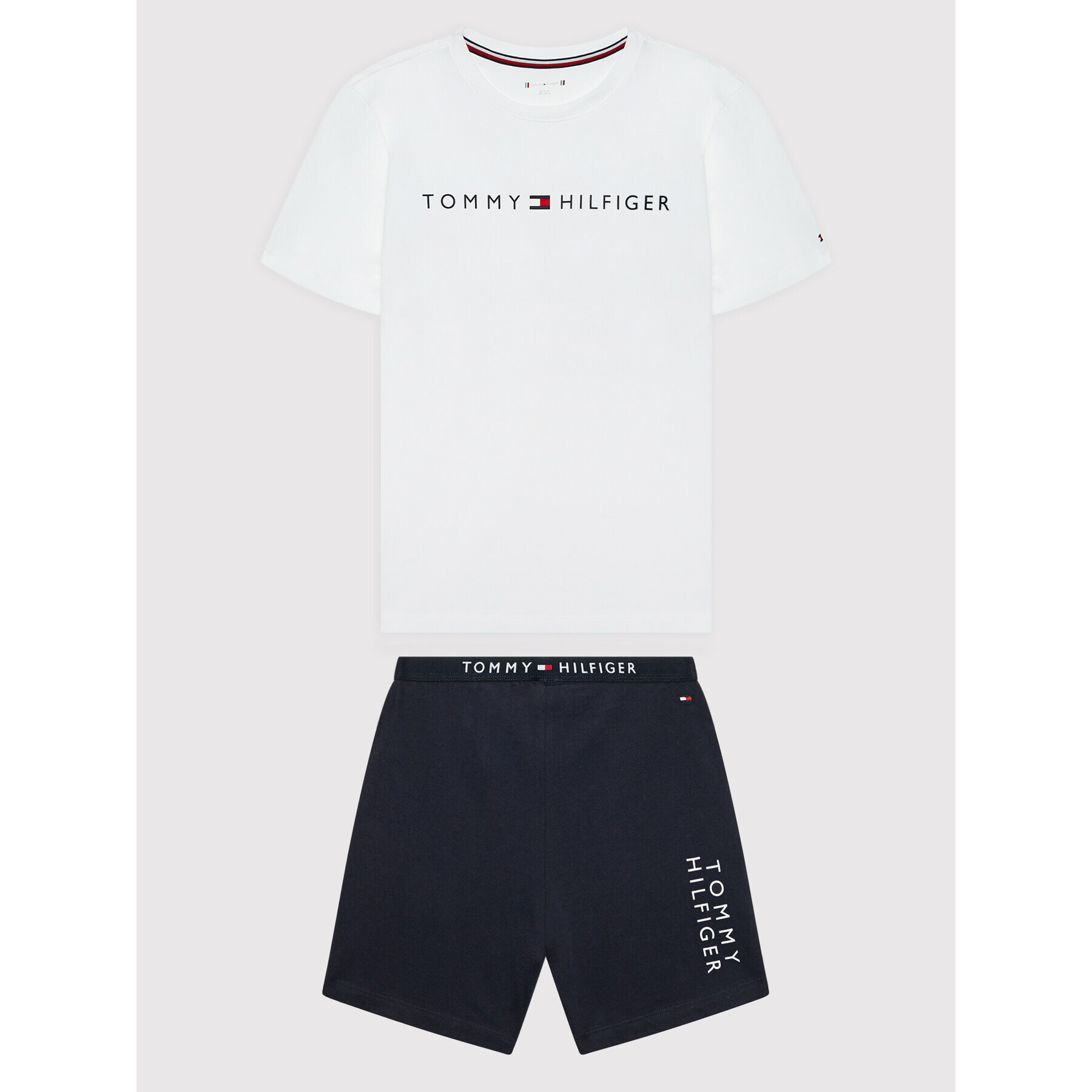 Tommy Hilfiger Pyžamo Basics UB0UB00437 Biela Regular Fit - Pepit.sk