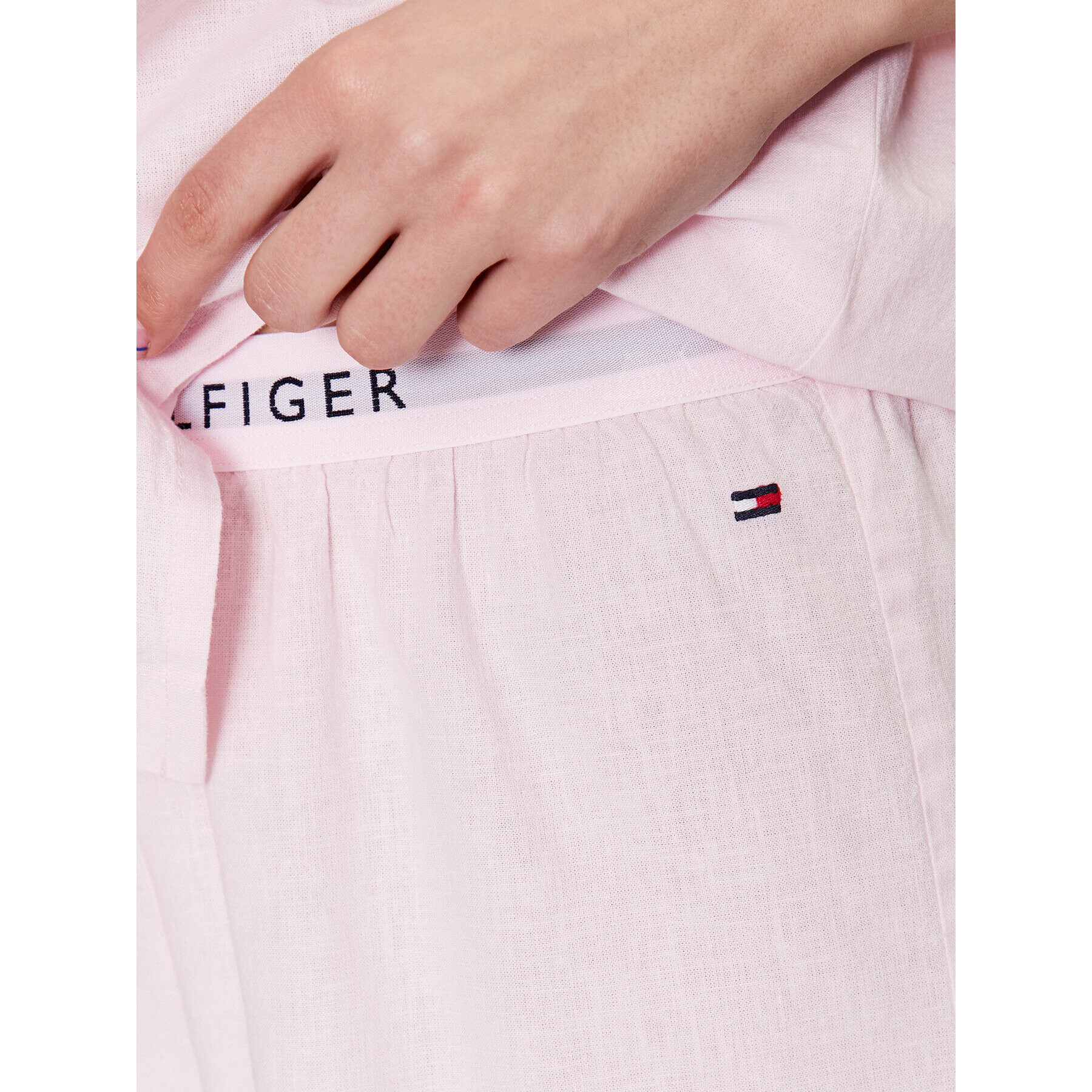 Tommy Hilfiger Pyžamo Ithaca Stripe UW0UW04519 Ružová Regular Fit - Pepit.sk