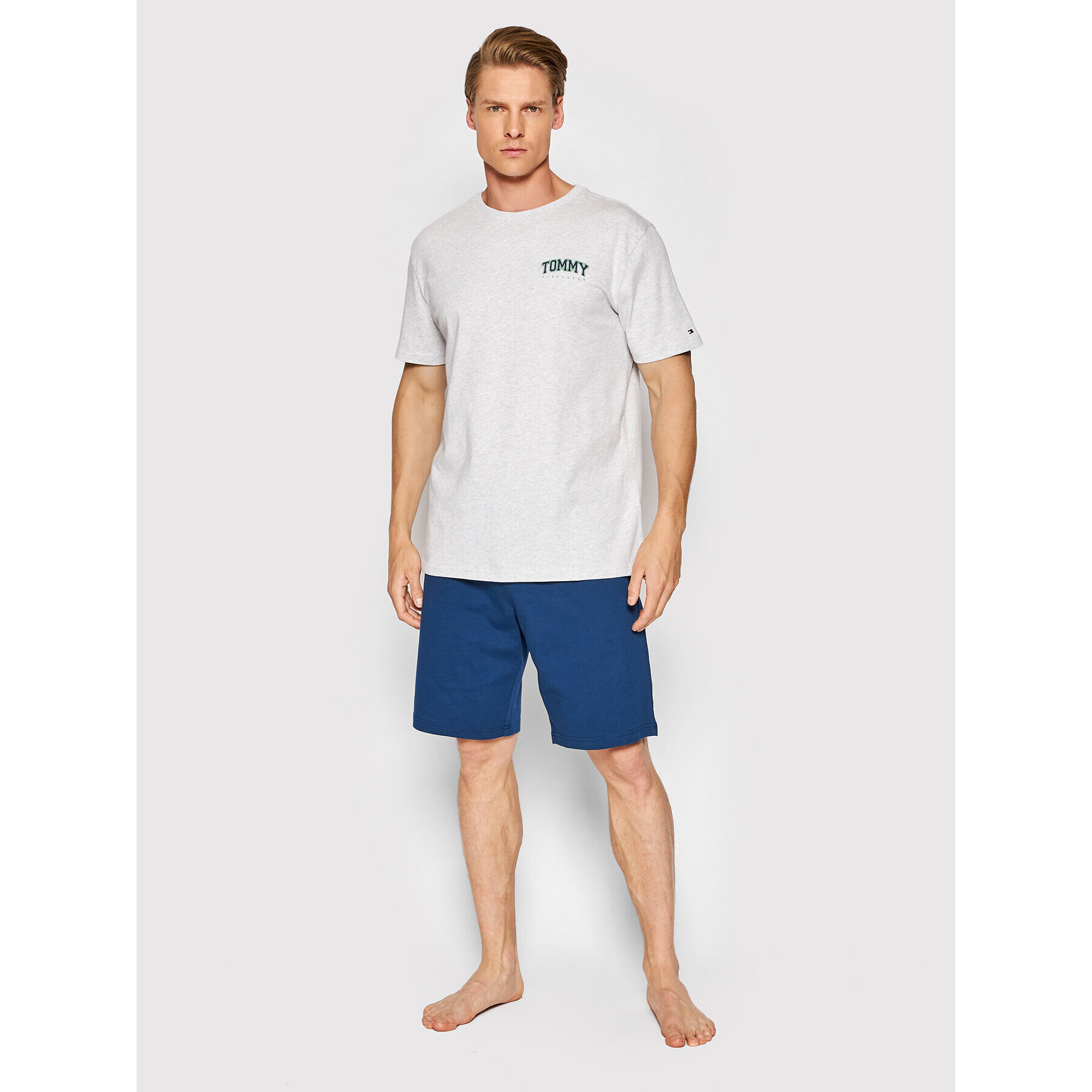 Tommy Hilfiger Pyžamo Short Set UM0UM02419 Sivá Regular Fit - Pepit.sk