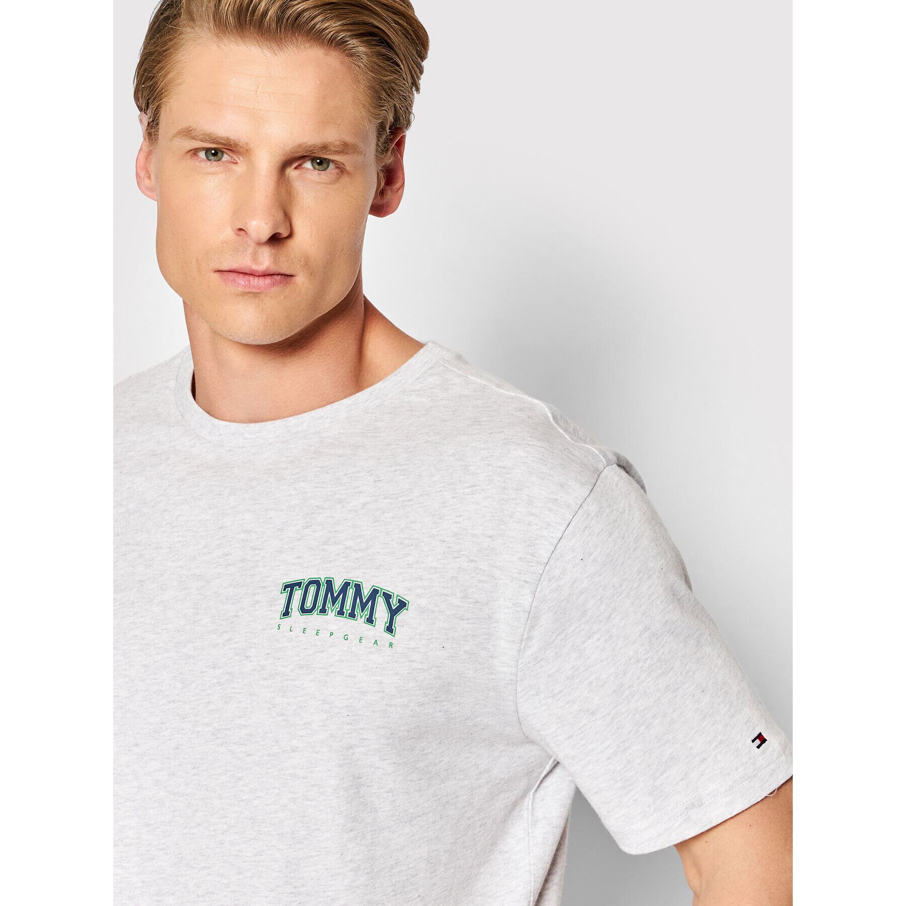 Tommy Hilfiger Pyžamo Short Set UM0UM02419 Sivá Regular Fit - Pepit.sk