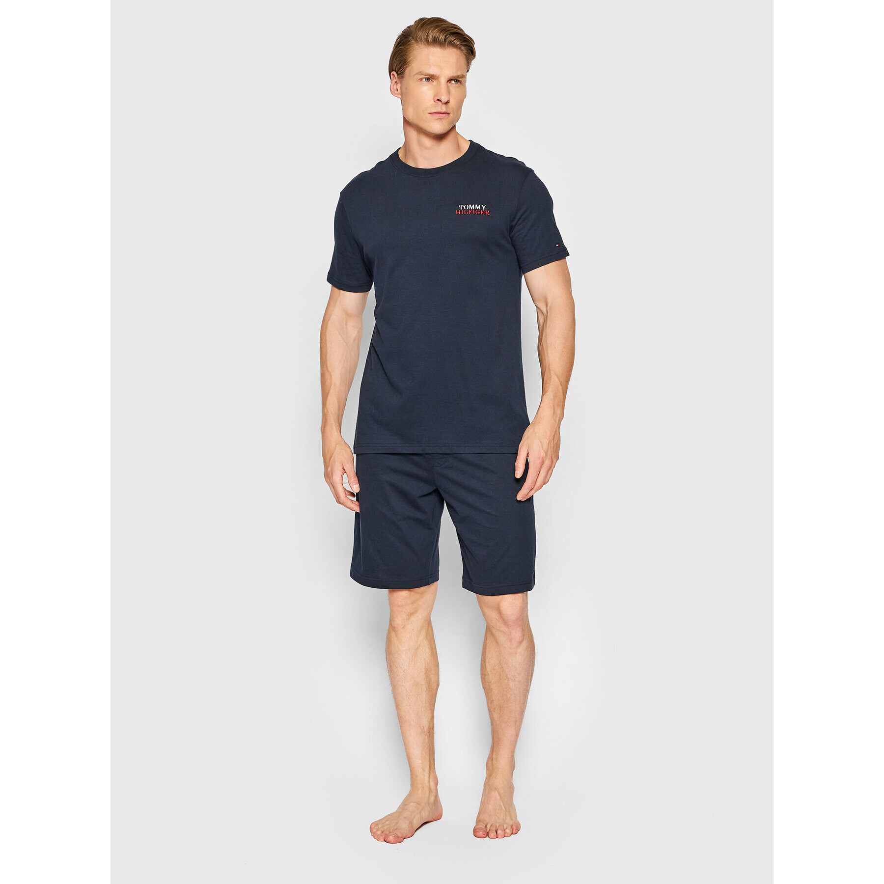 Tommy Hilfiger Pyžamo Short Set UM0UM02433 Tmavomodrá Regular Fit - Pepit.sk