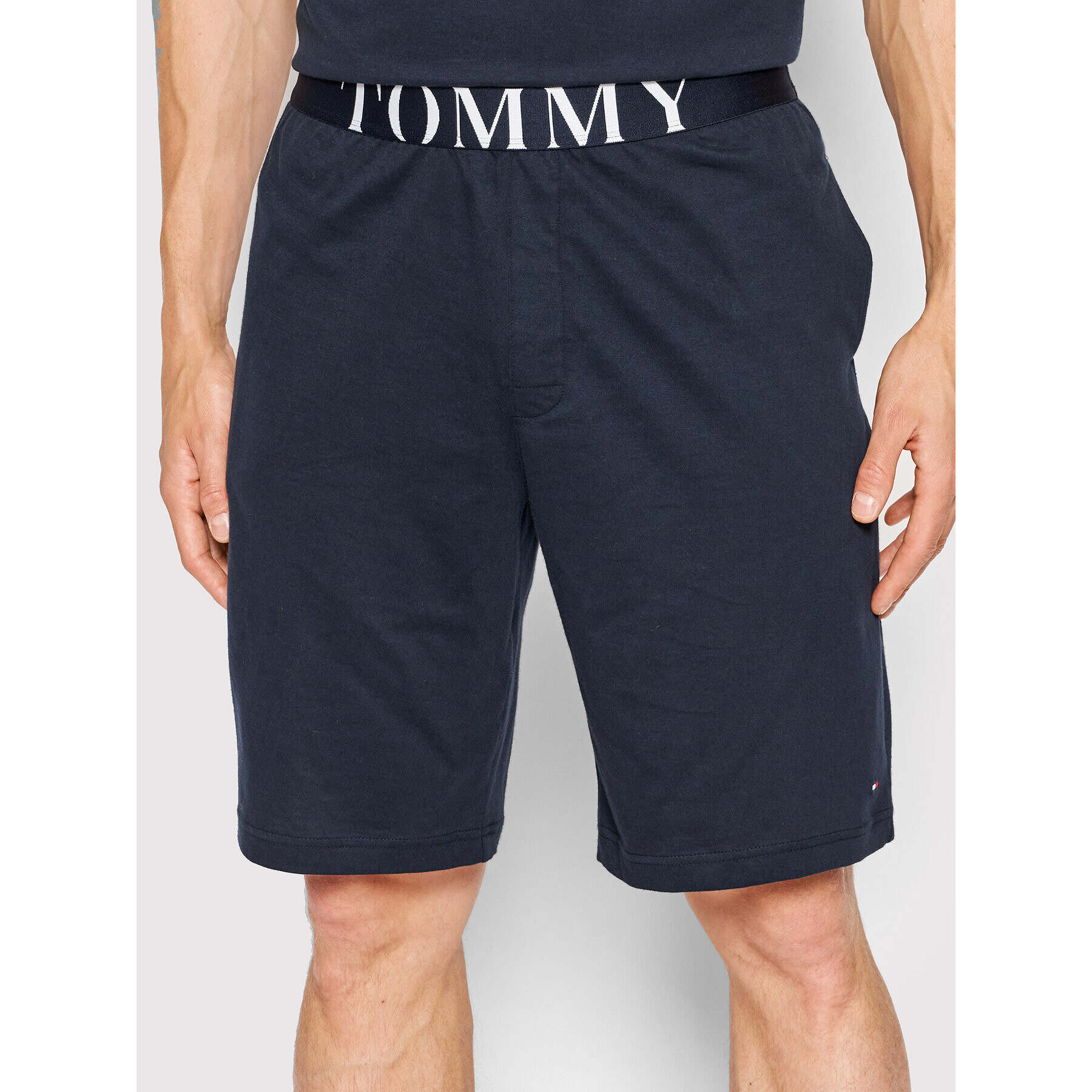 Tommy Hilfiger Pyžamo Short Set UM0UM02433 Tmavomodrá Regular Fit - Pepit.sk