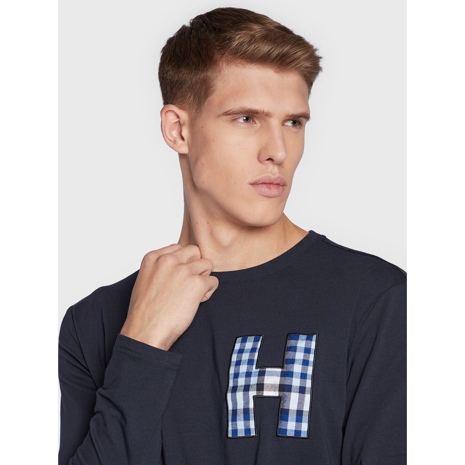 Tommy Hilfiger Pyžamo UM0UM02622 Tmavomodrá Regular Fit - Pepit.sk