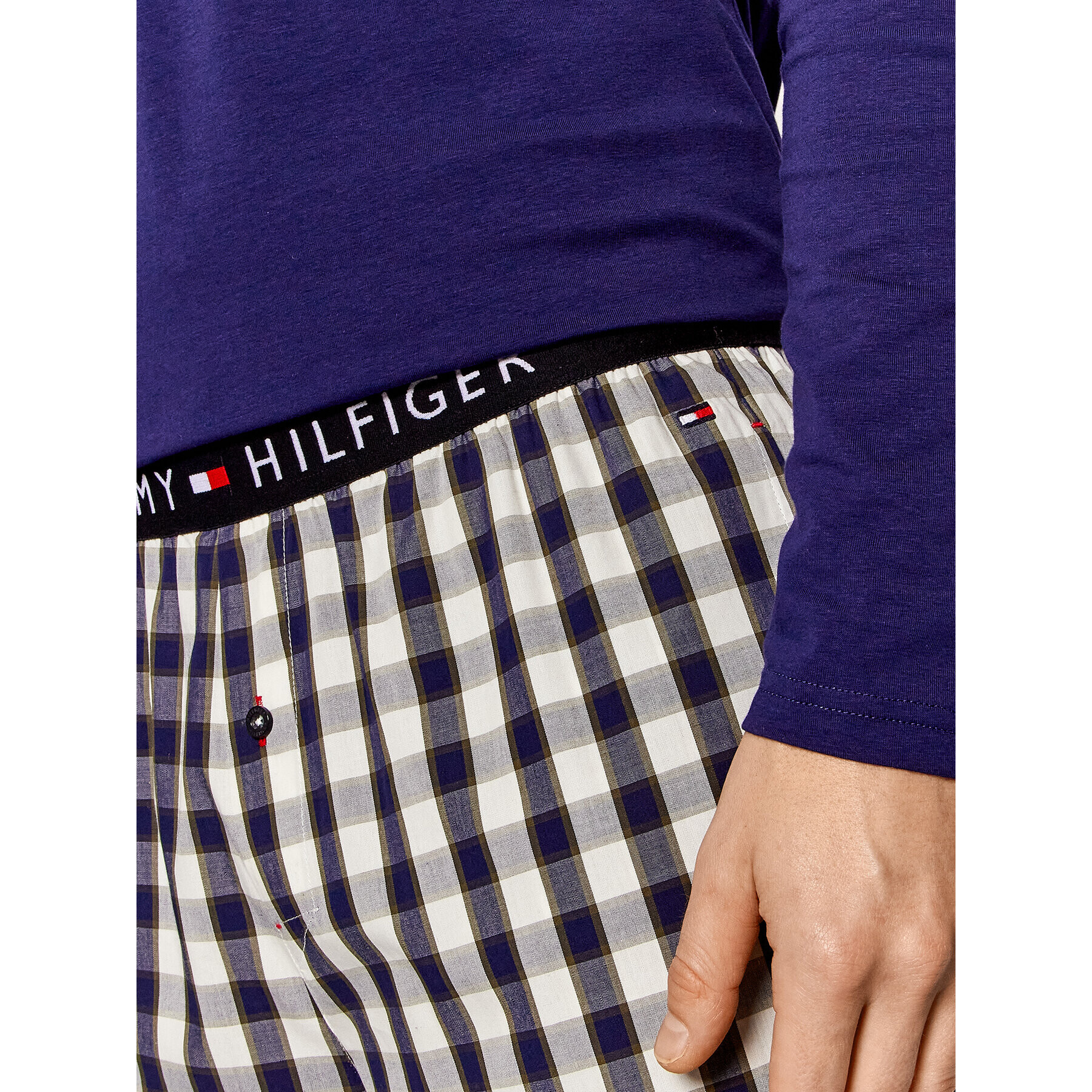 Tommy Hilfiger Pyžamo Woven UM0UM01960 Farebná Regular Fit - Pepit.sk