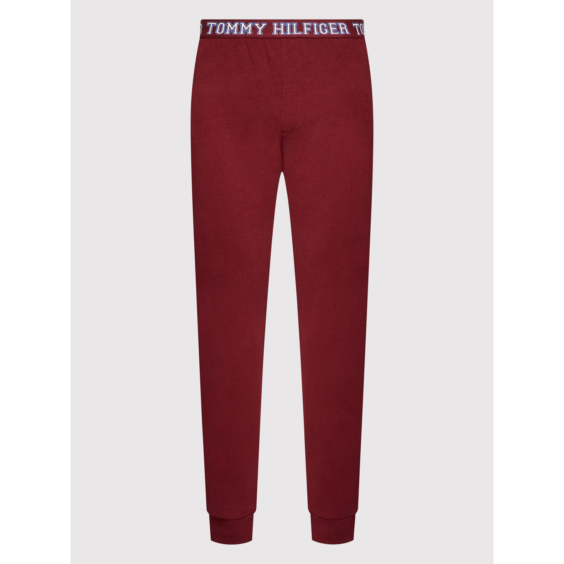 Tommy Hilfiger Pyžamové nohavice UM0UM02384 Bordová Regular Fit - Pepit.sk