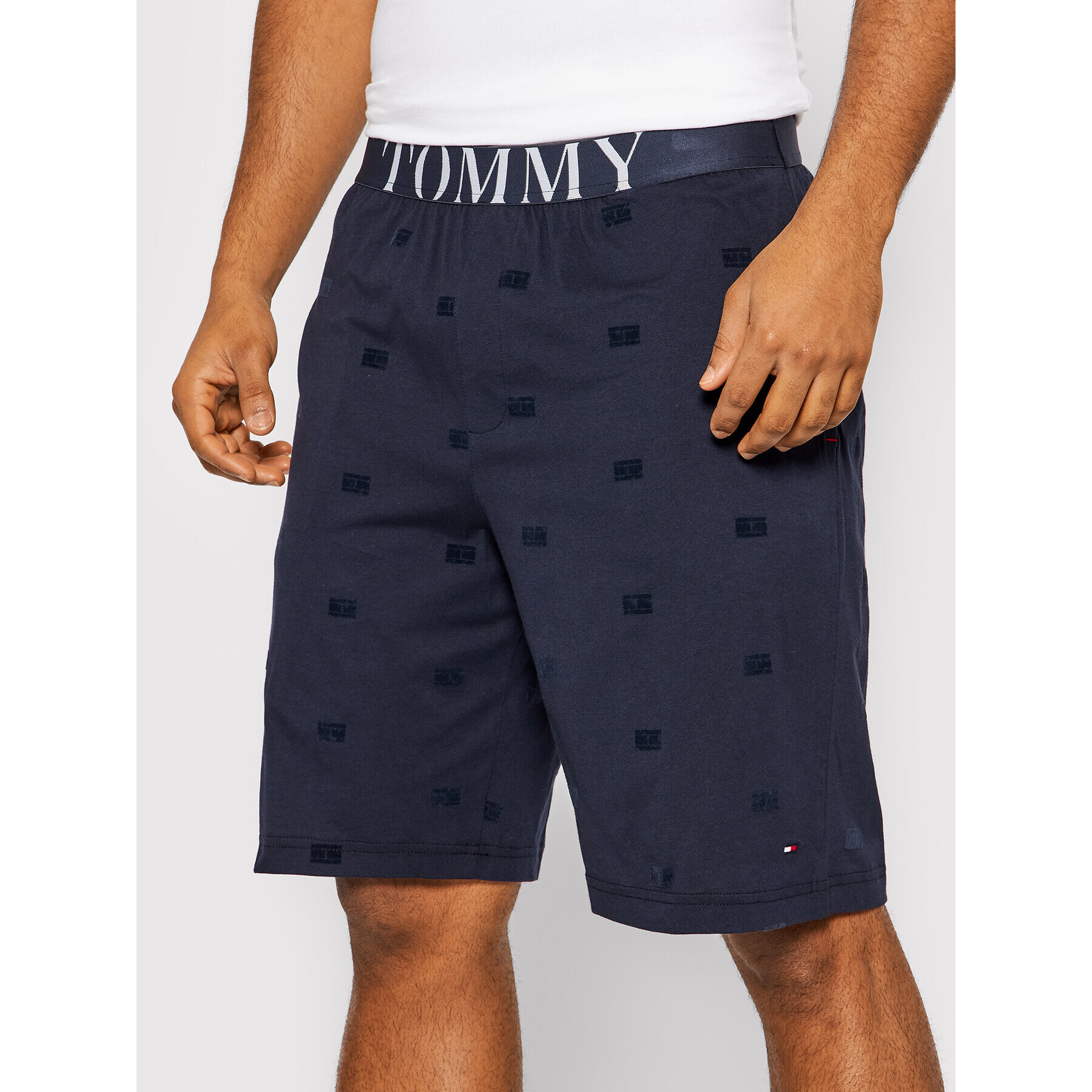 Tommy Hilfiger Pyžamové šortky UM0UM02394 Tmavomodrá Regular Fit - Pepit.sk