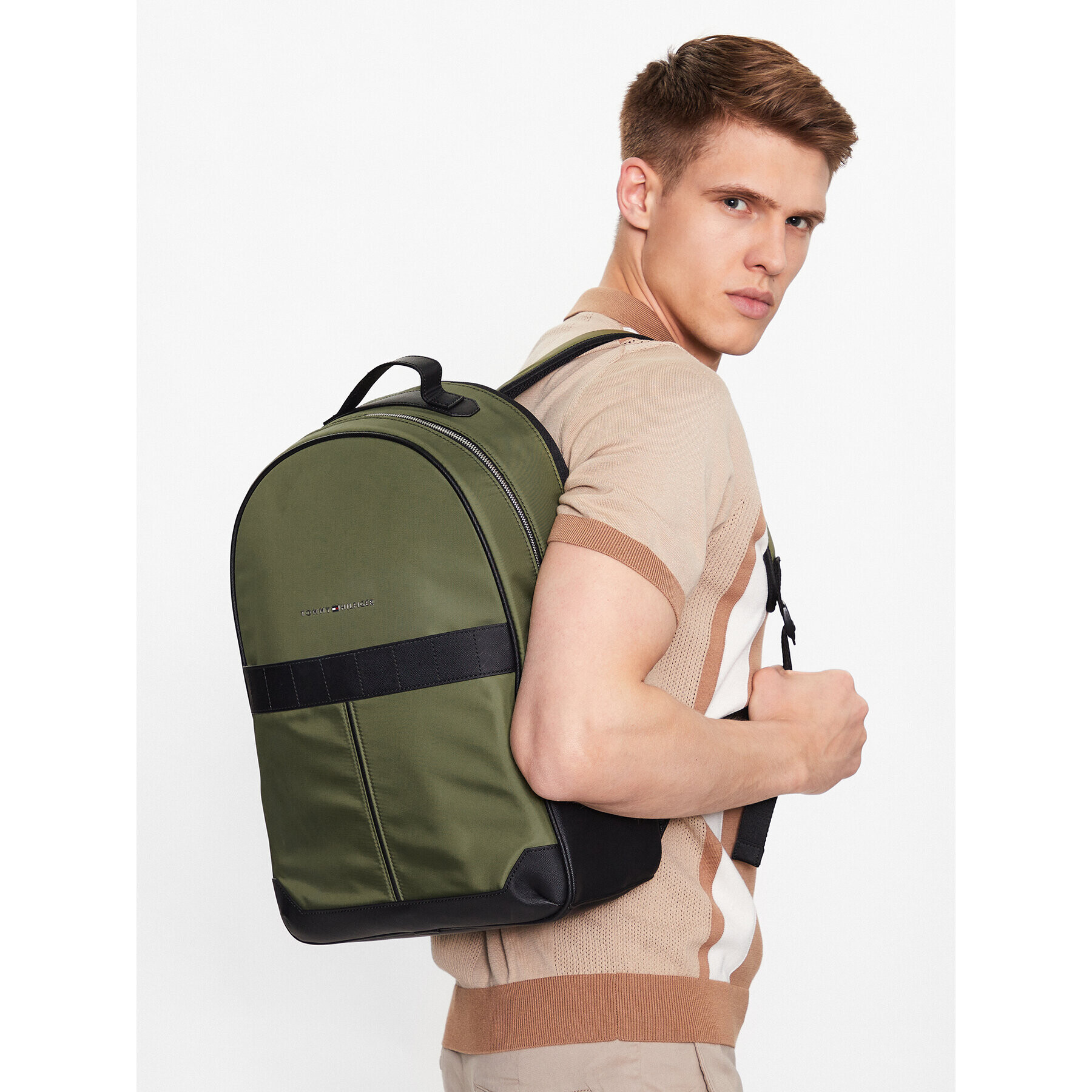 Tommy Hilfiger Ruksak Th Elevated Nylon Backpack AM0AM10939 Zelená - Pepit.sk