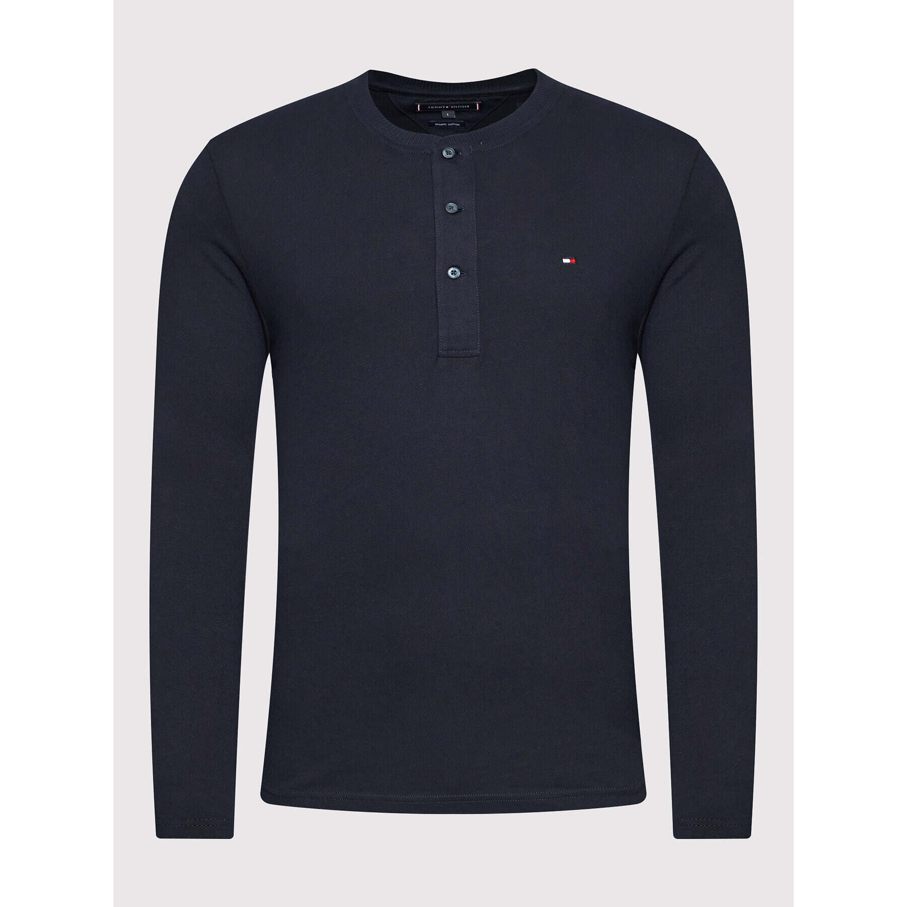 Tommy Hilfiger S dlhými rukávmi Classic Henley MW0MW20159 Tmavomodrá Regular Fit - Pepit.sk