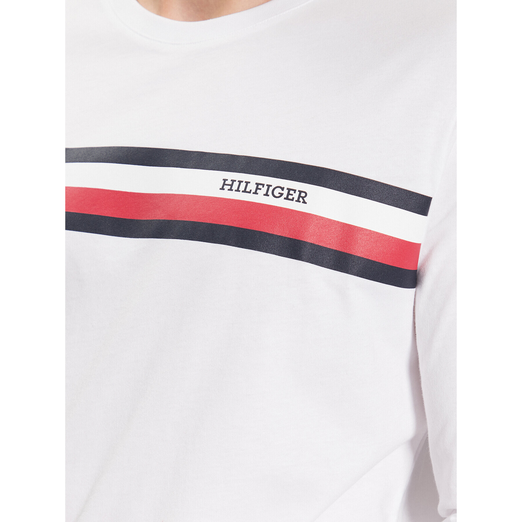 Tommy Hilfiger S dlhými rukávmi MW0MW32366 Biela Slim Fit - Pepit.sk