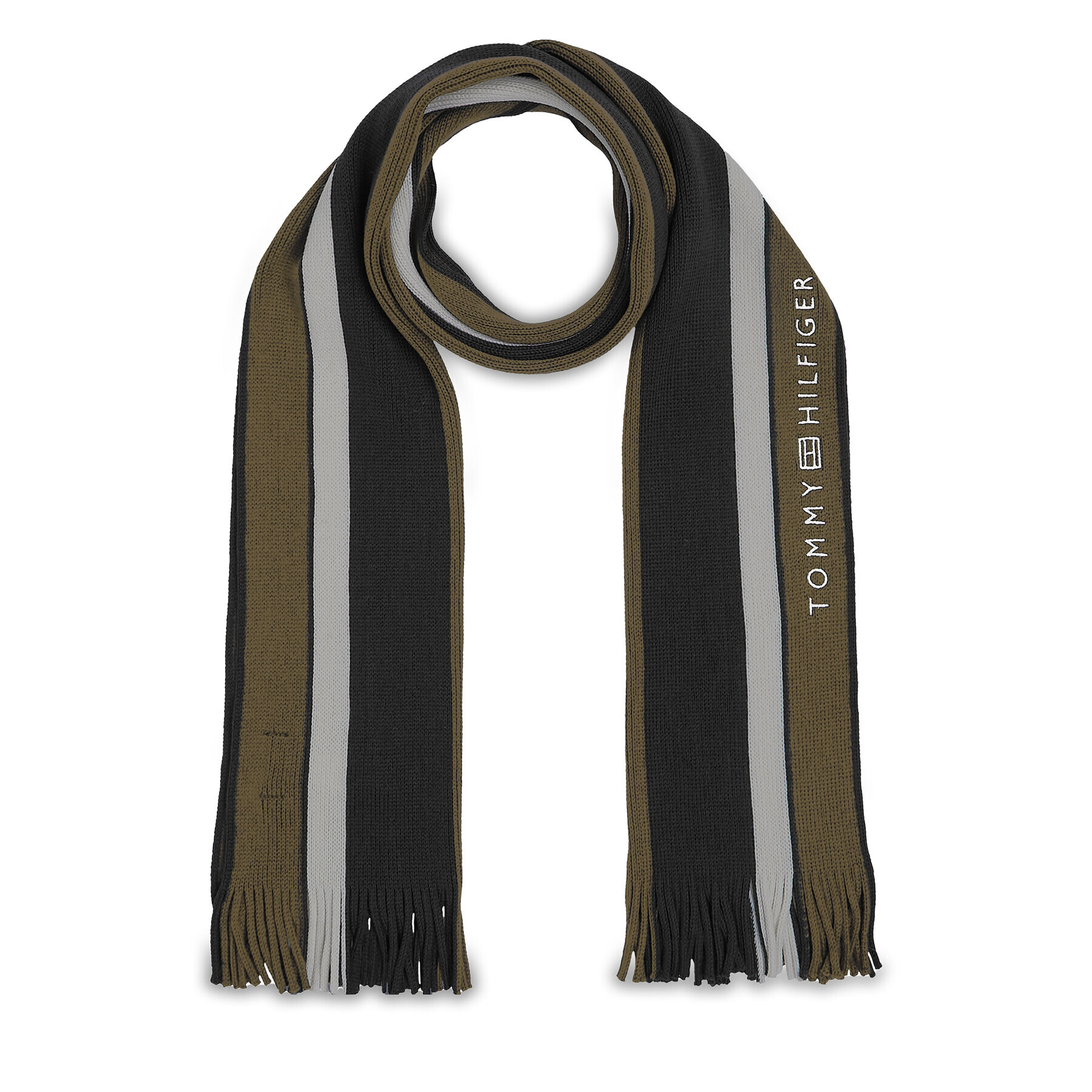 Tommy Hilfiger Šál Corporate Raschelle Scarf AM0AM11493 Čierna - Pepit.sk