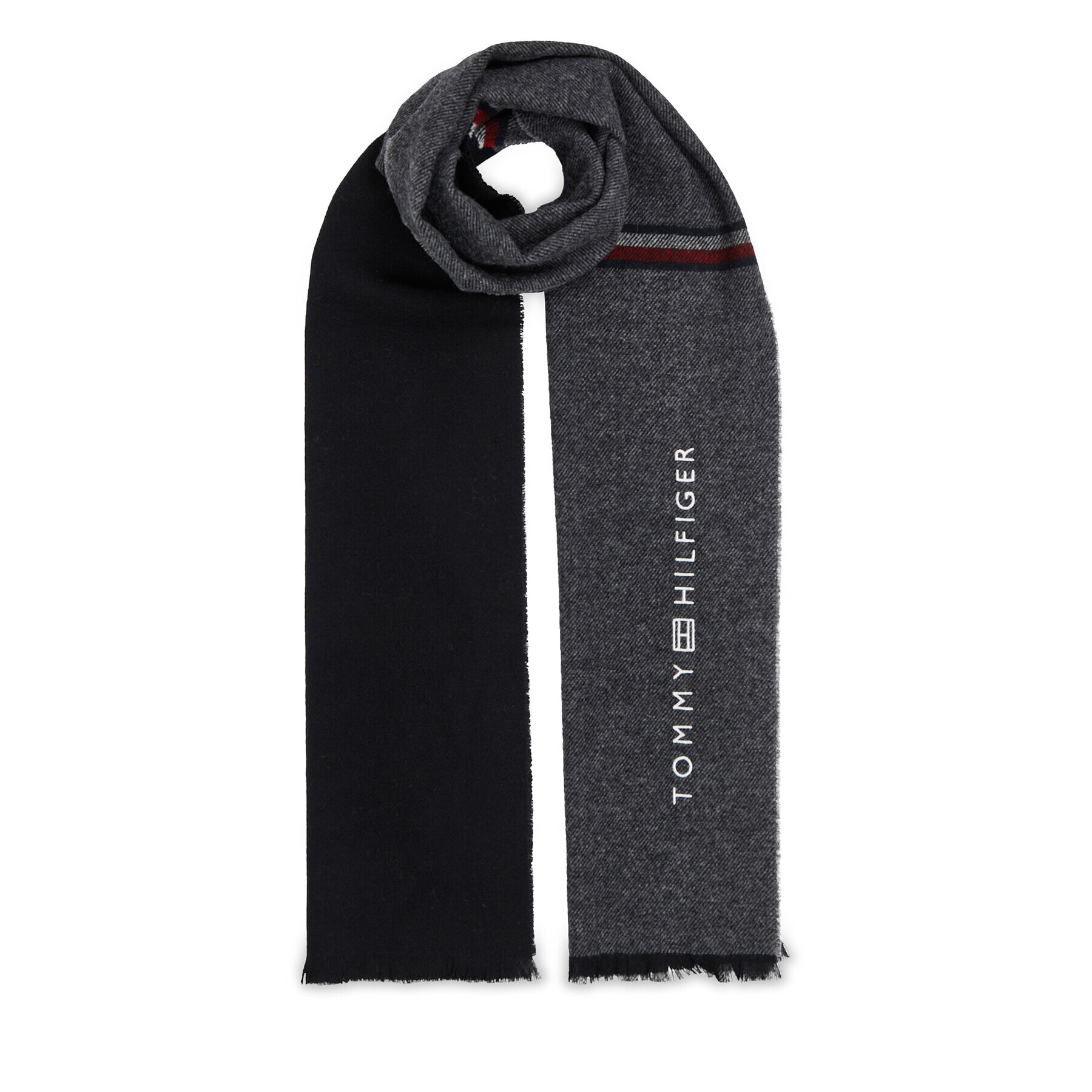 Tommy Hilfiger Šál Corporate Woven Scarf AM0AM11487 Sivá - Pepit.sk