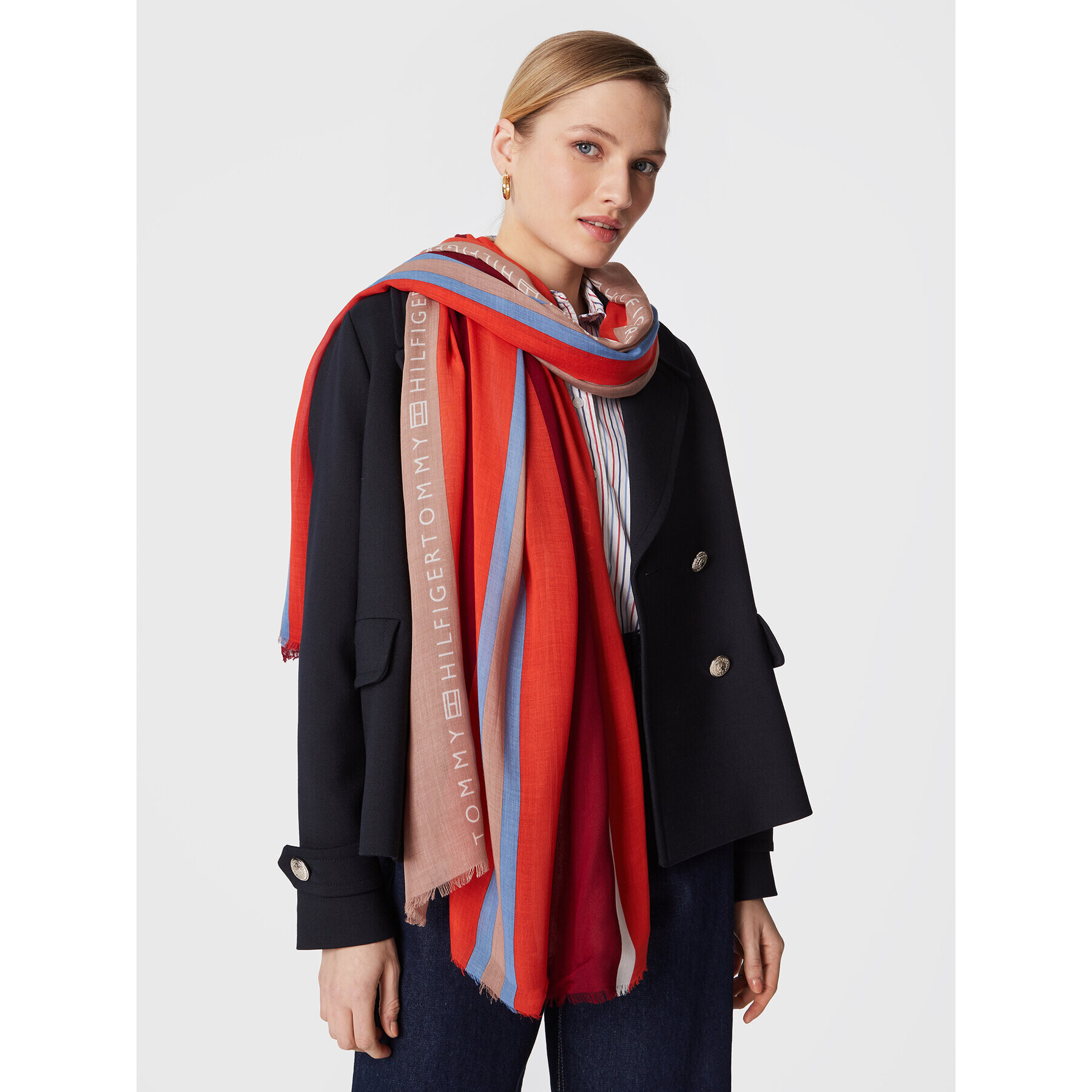 Tommy Hilfiger Šál Essential AW0AW14164 Farebná - Pepit.sk