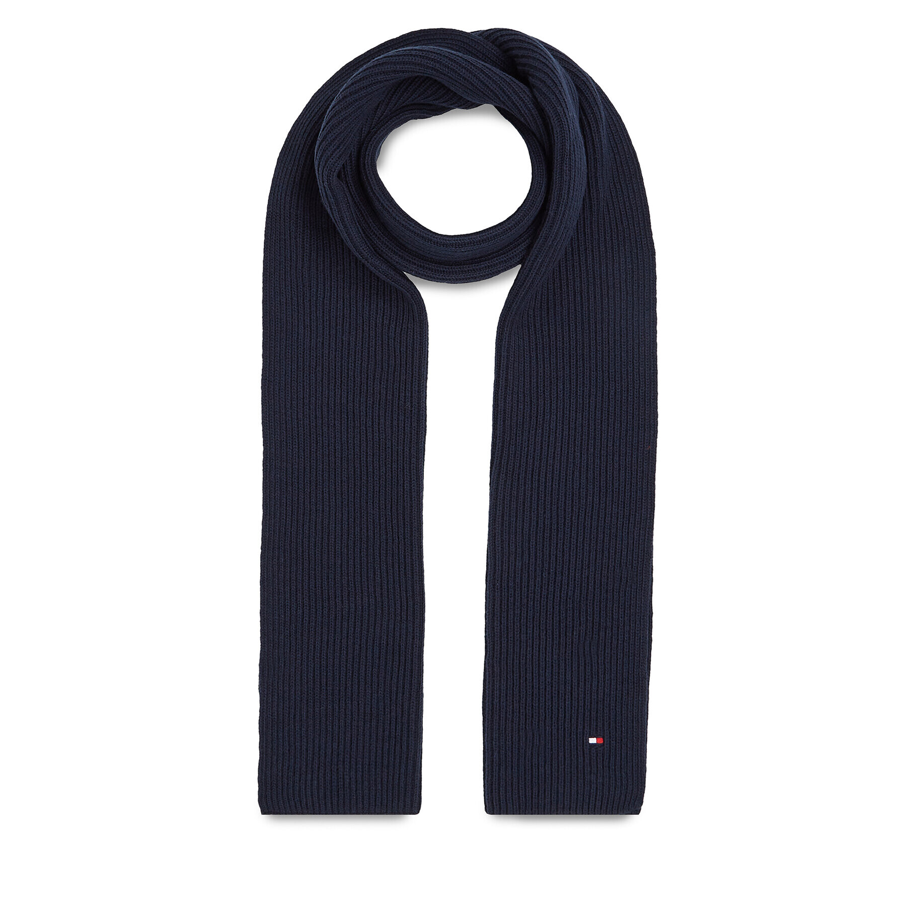 Tommy Hilfiger Šál Essential Flag Scarf AM0AM11480 Tmavomodrá - Pepit.sk