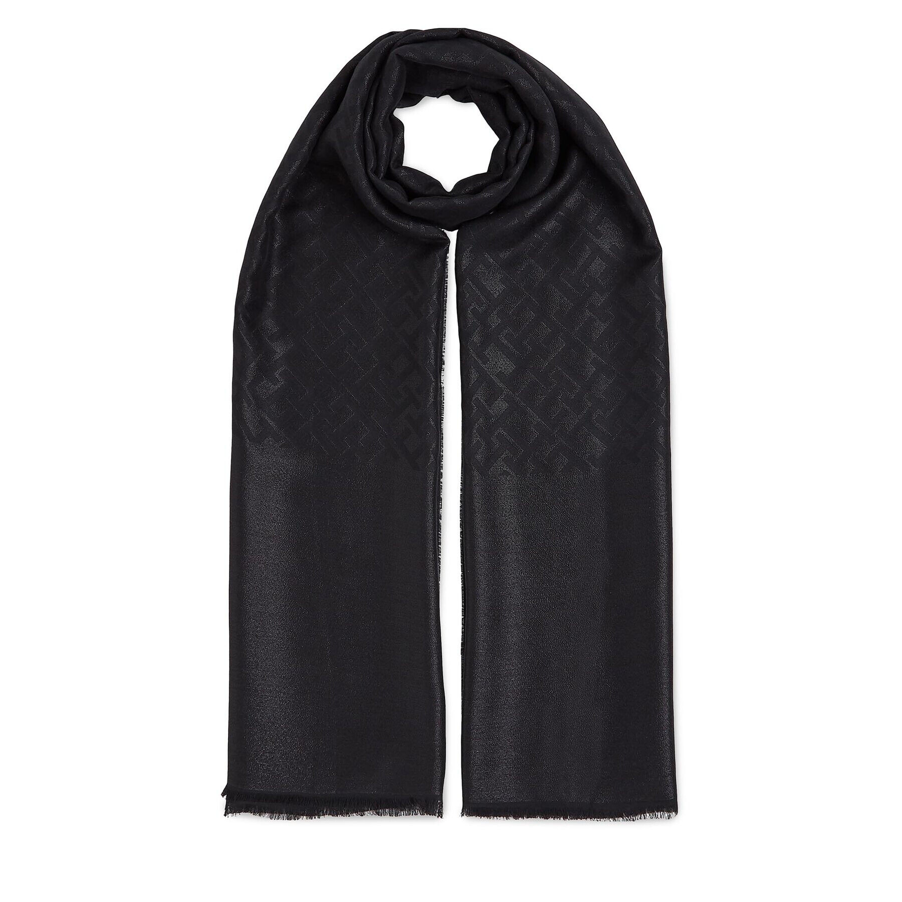 Tommy Hilfiger Šál Th Evening Monogram Scarf AW0AW15931 Čierna - Pepit.sk