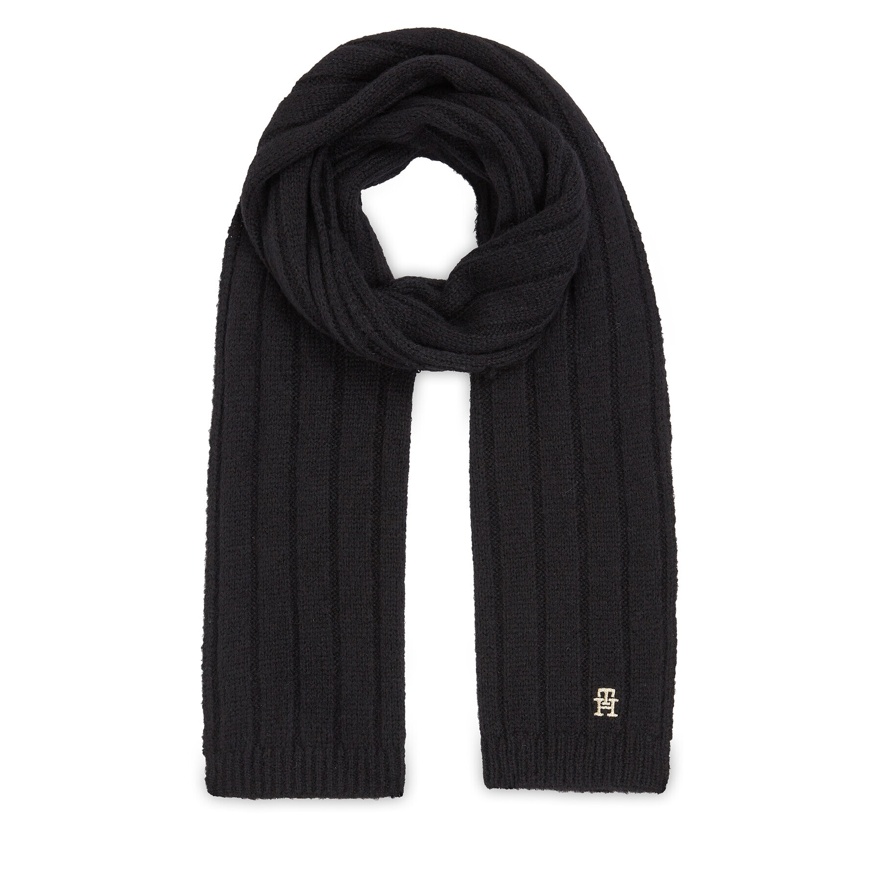 Tommy Hilfiger Šál Th Timeless Scarf AW0AW15351 Čierna - Pepit.sk