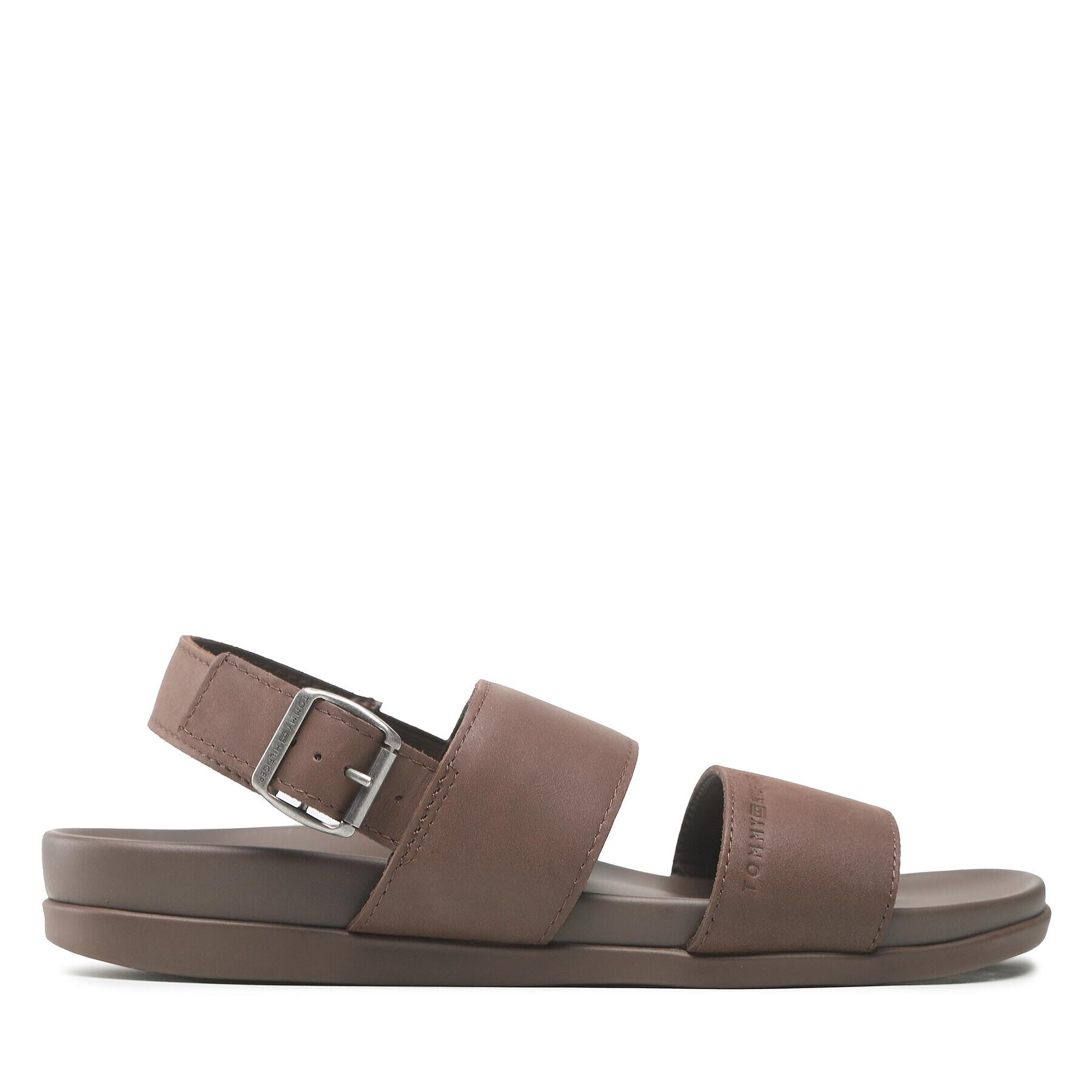 Tommy Hilfiger Sandále Premium Leather Sandal FM0FM04461 Hnedá - Pepit.sk