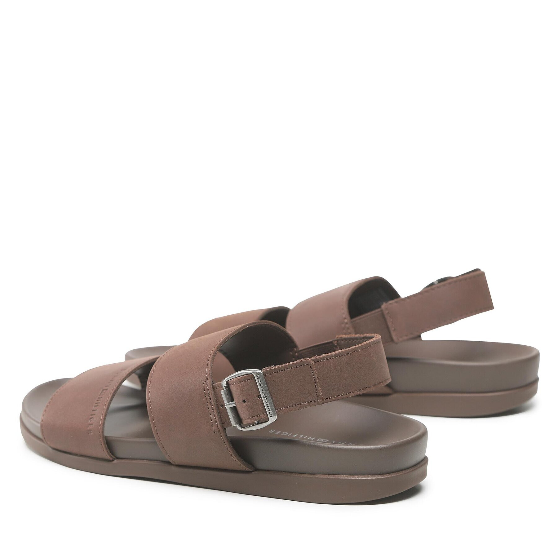 Tommy Hilfiger Sandále Premium Leather Sandal FM0FM04461 Hnedá - Pepit.sk