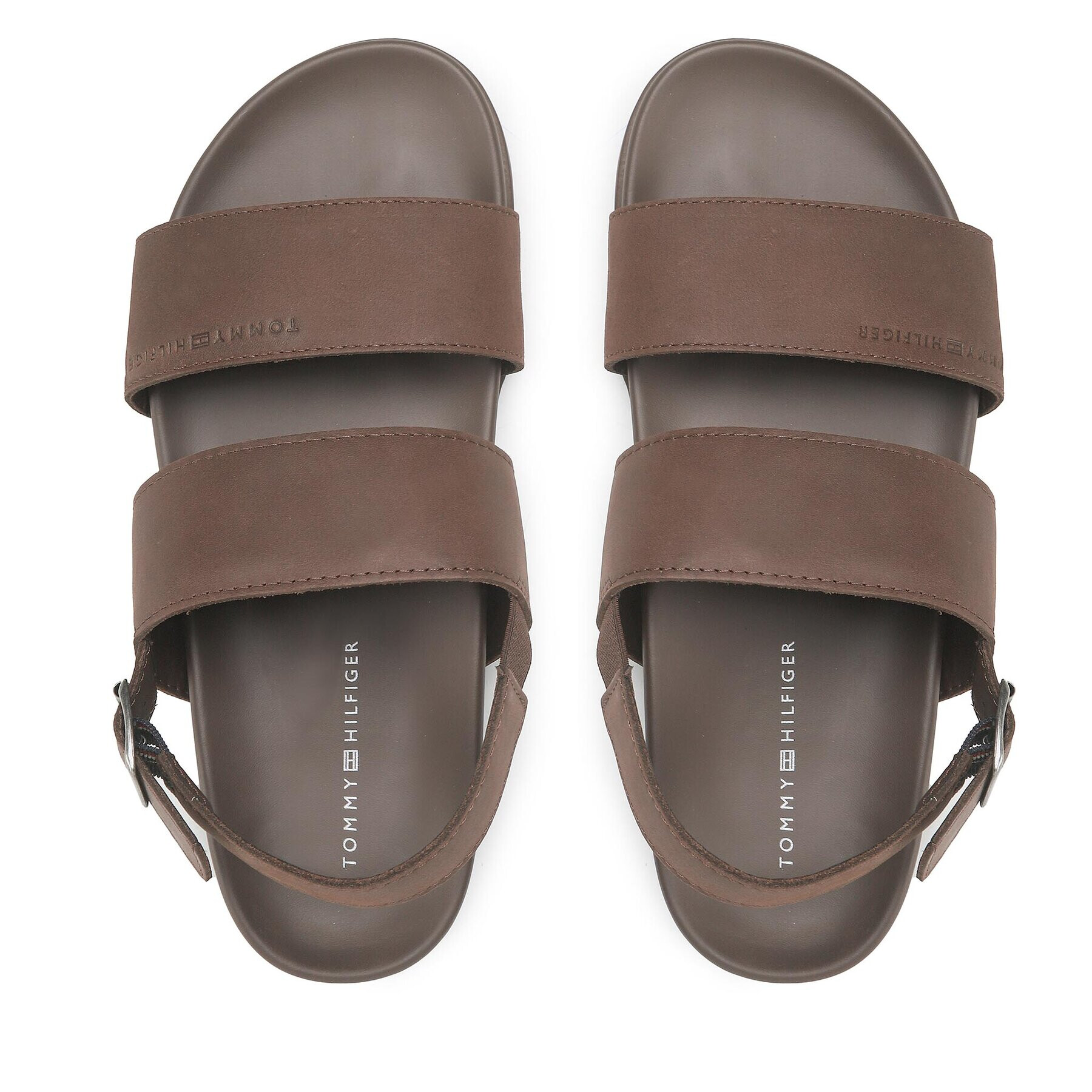 Tommy Hilfiger Sandále Premium Leather Sandal FM0FM04461 Hnedá - Pepit.sk