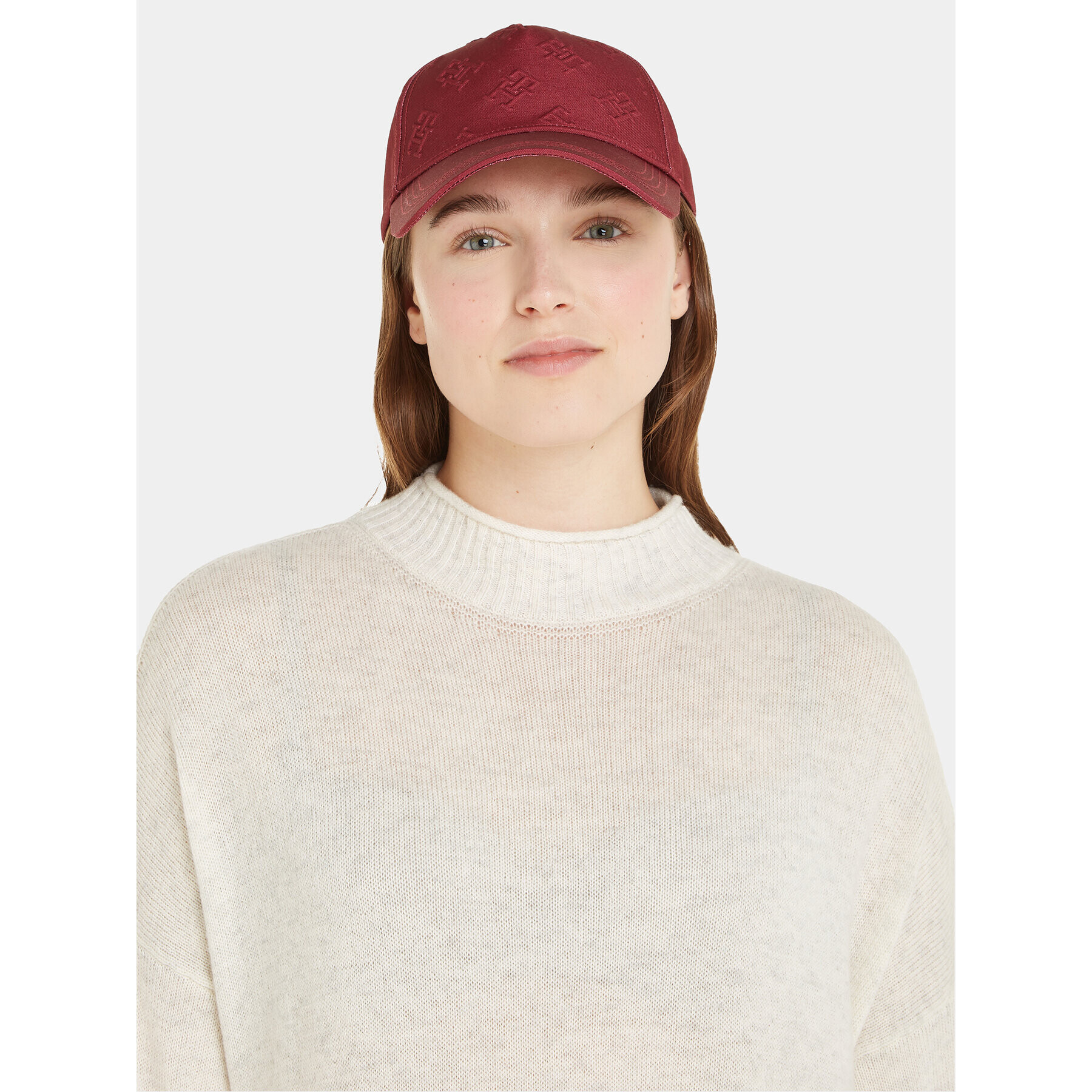 Tommy Hilfiger Šiltovka Monogram Debossed Cap AW0AW15328 Červená - Pepit.sk