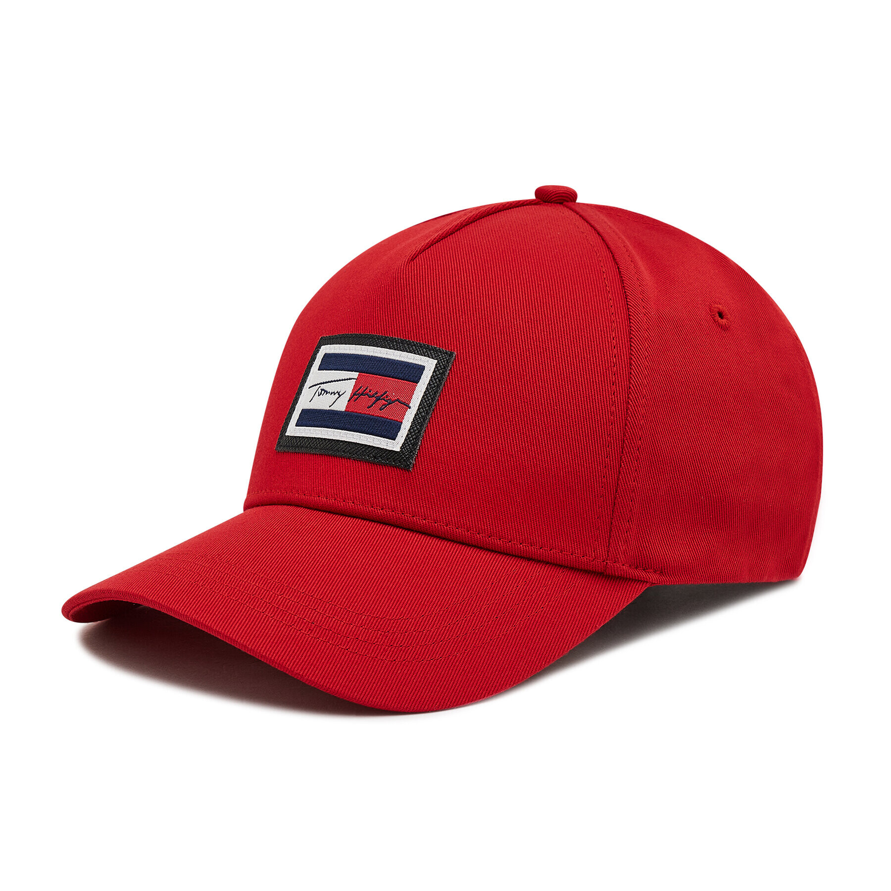 Tommy Hilfiger Šiltovka Signature Flag Cap AM0AM07664 Červená - Pepit.sk