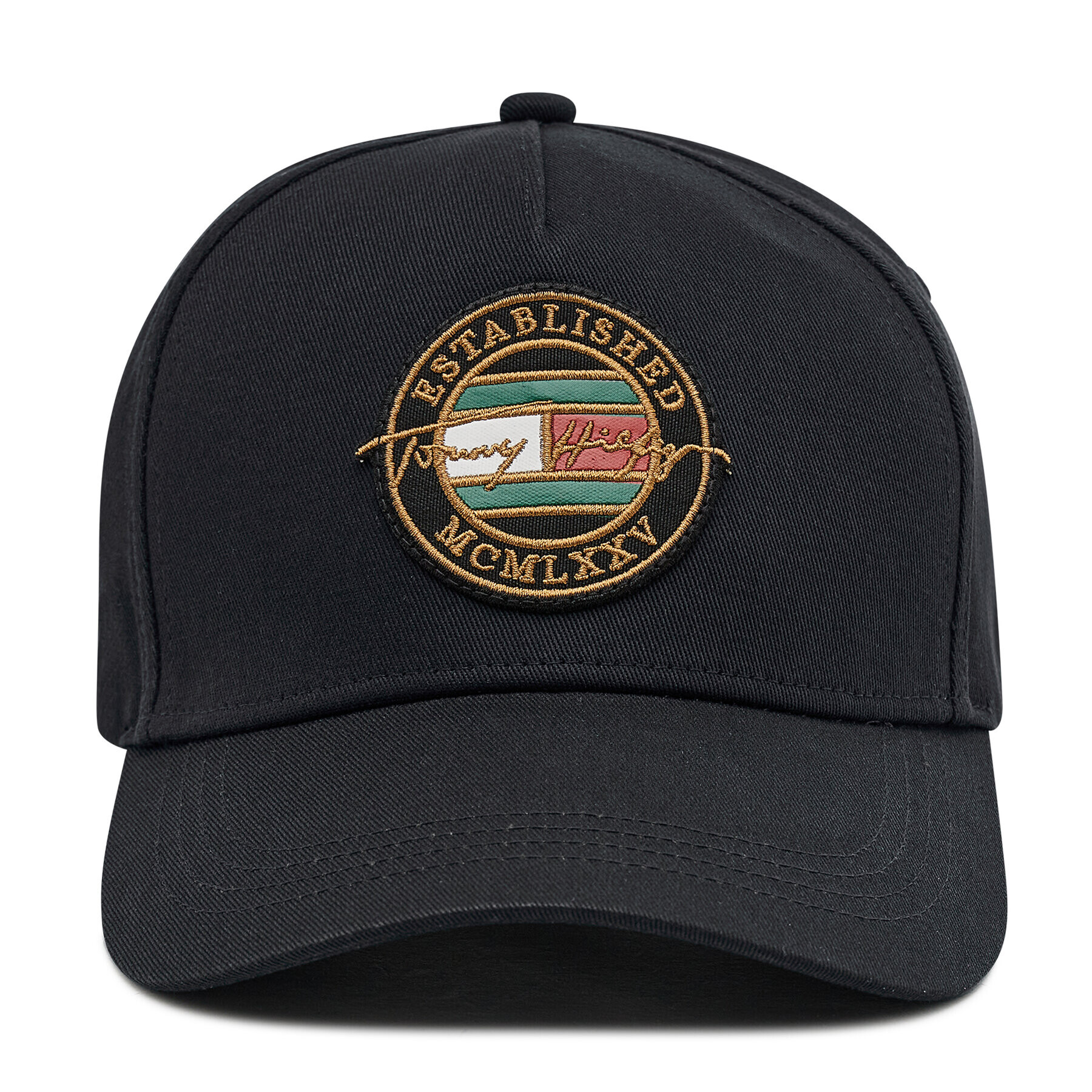 Tommy Hilfiger Šiltovka Signature Patch Cap AM0AM07607 Čierna - Pepit.sk