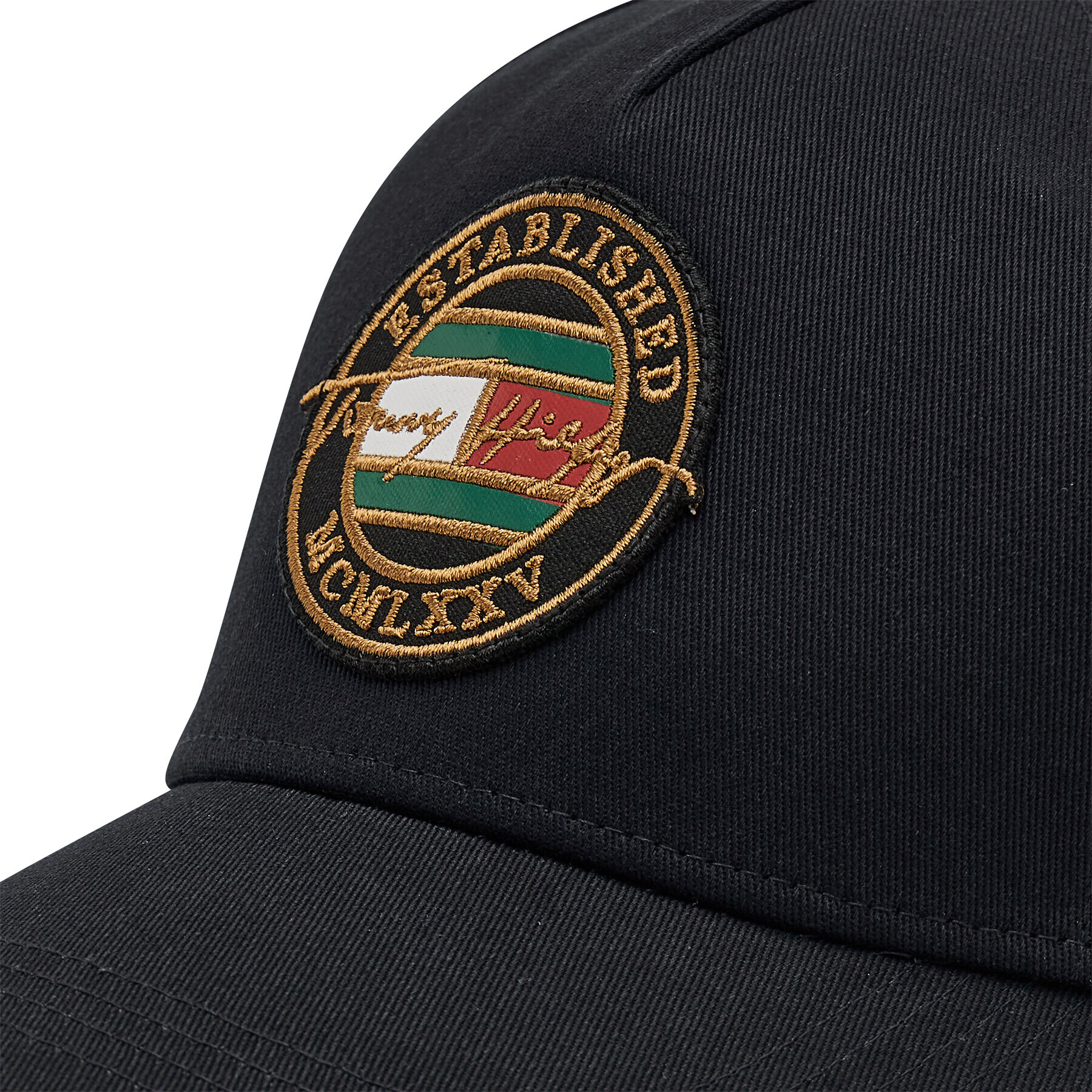 Tommy Hilfiger Šiltovka Signature Patch Cap AM0AM07607 Čierna - Pepit.sk