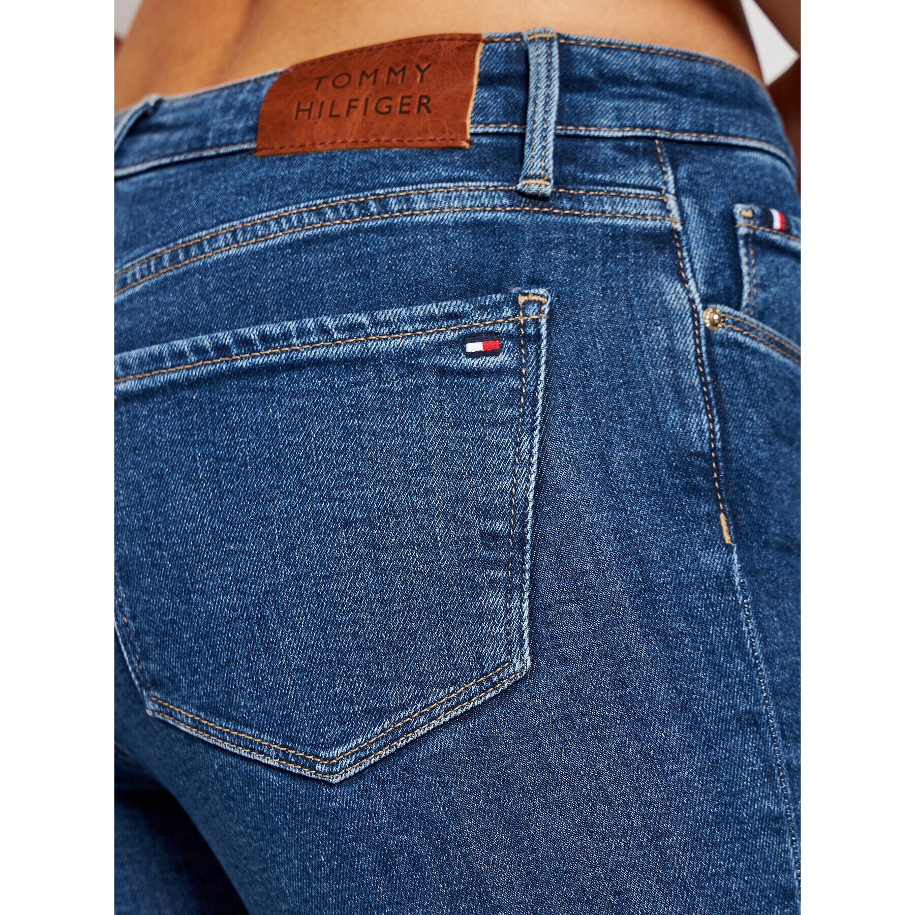 Tommy Hilfiger Skinny Fit džínsy Como WW0WW28790 Modrá Skinny Fit - Pepit.sk