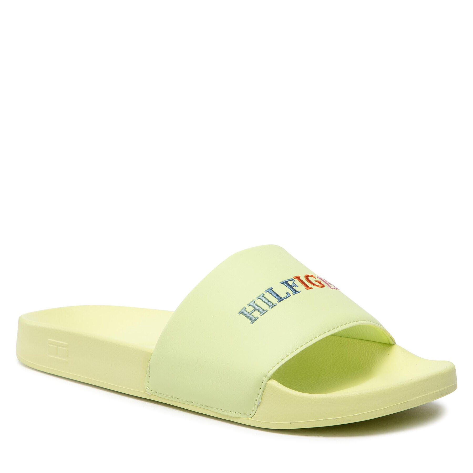 Tommy Hilfiger Šľapky Colorful Hilfiger Pool Slide FM0FM04060 Zelená - Pepit.sk