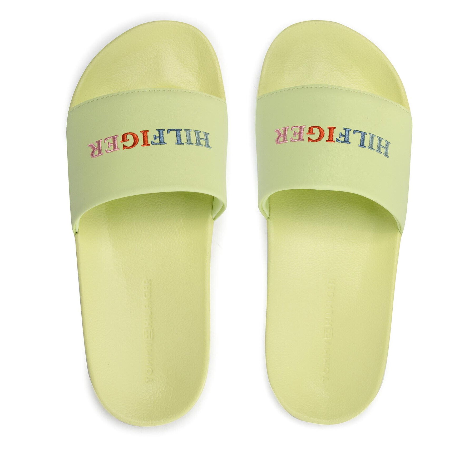 Tommy Hilfiger Šľapky Colorful Hilfiger Pool Slide FM0FM04060 Zelená - Pepit.sk