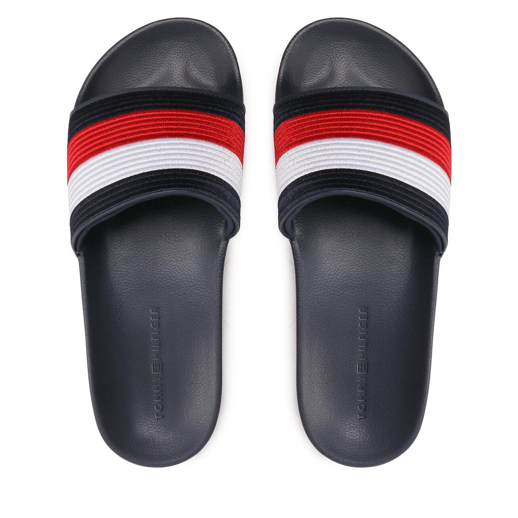 Tommy Hilfiger Šľapky Corporate Pool Slide FM0FM04348 Tmavomodrá - Pepit.sk