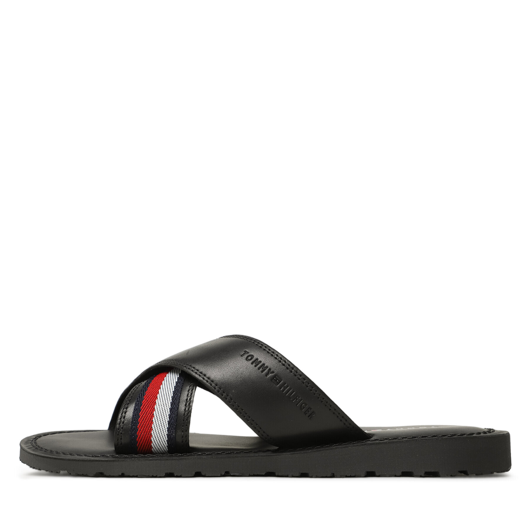 Tommy Hilfiger Šľapky Criss Cross Sandal FM0FM04457 Čierna - Pepit.sk