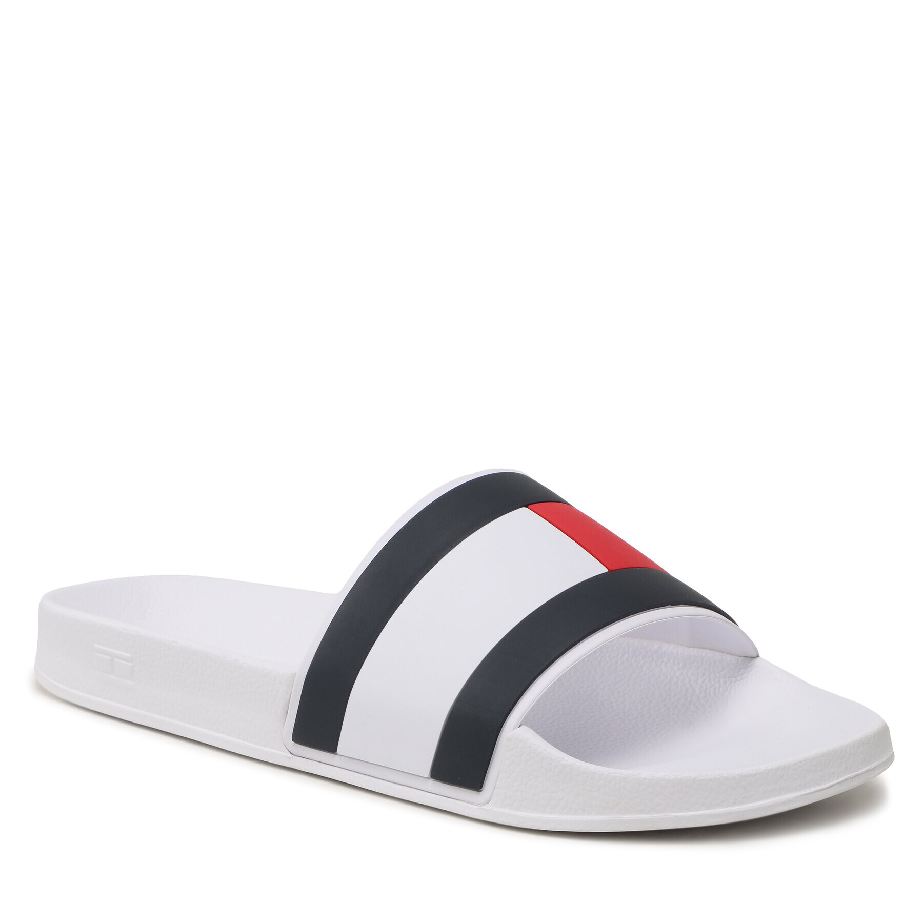 Tommy Hilfiger Šľapky Rubber Th Flag Pool Slide FM0FM04236 Biela - Pepit.sk